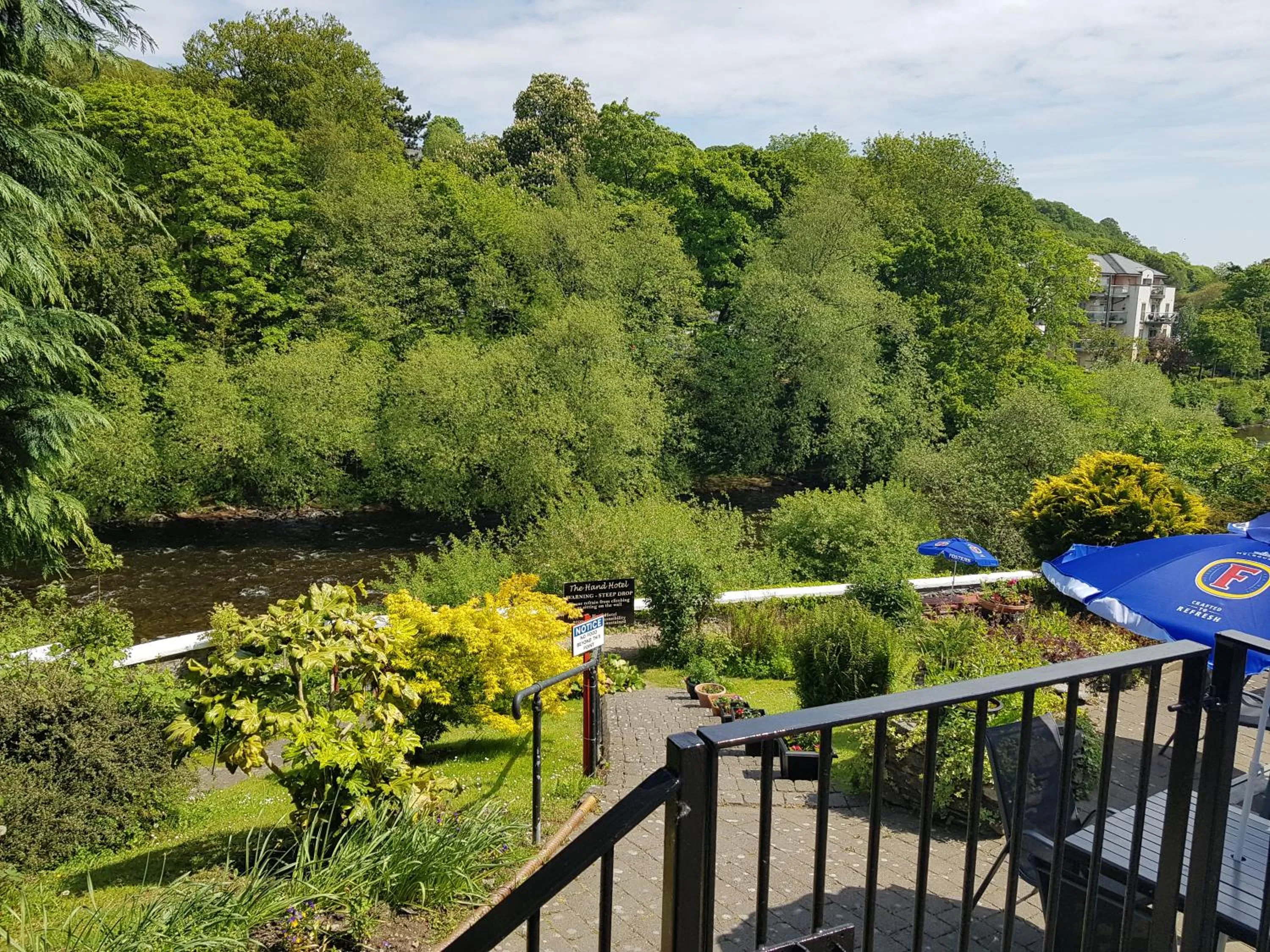 Garden in The Hand Hotel Llangollen by Compass Hospitality