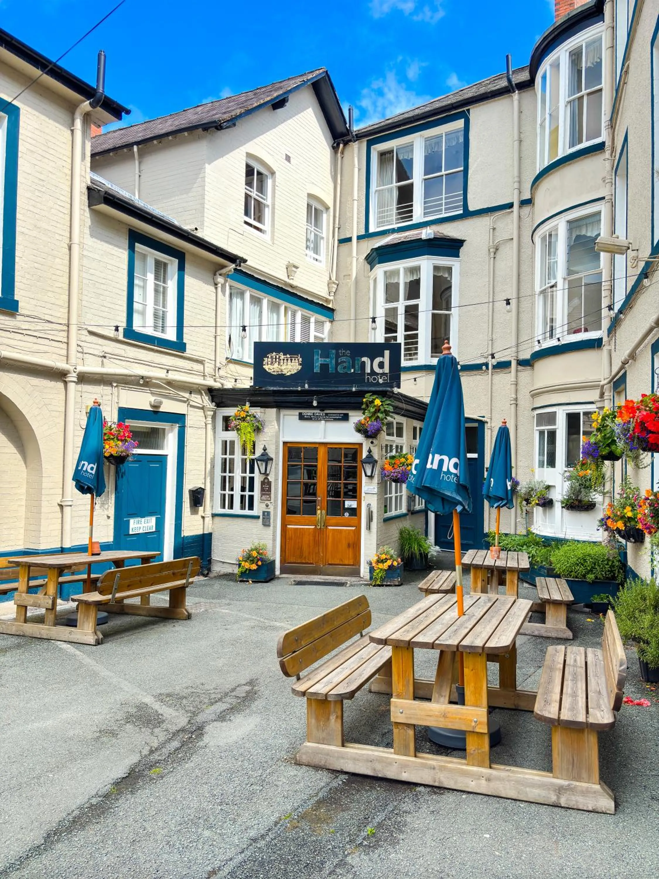 Property building in The Hand Hotel Llangollen by Compass Hospitality