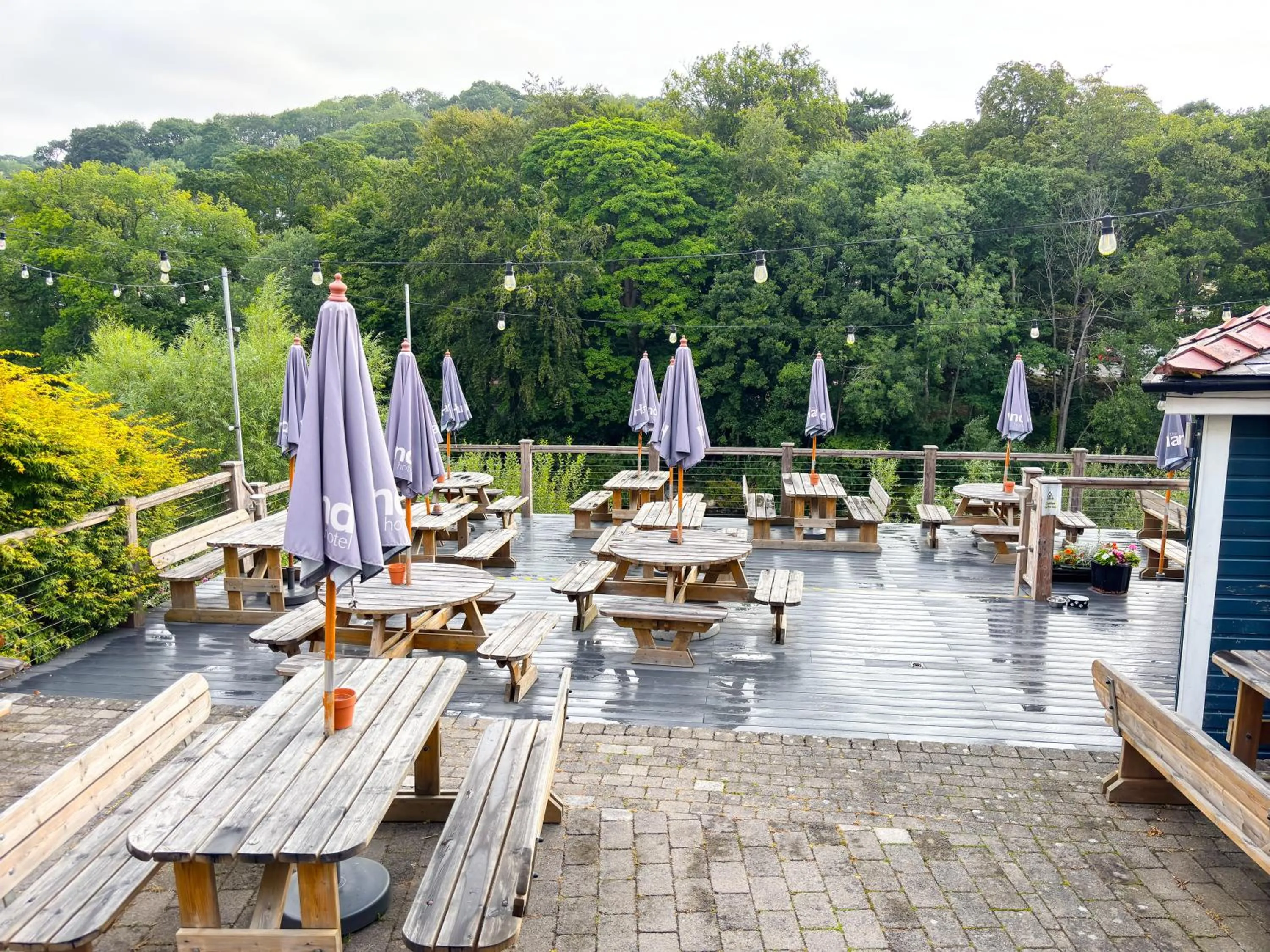 Garden in The Hand Hotel Llangollen by Compass Hospitality