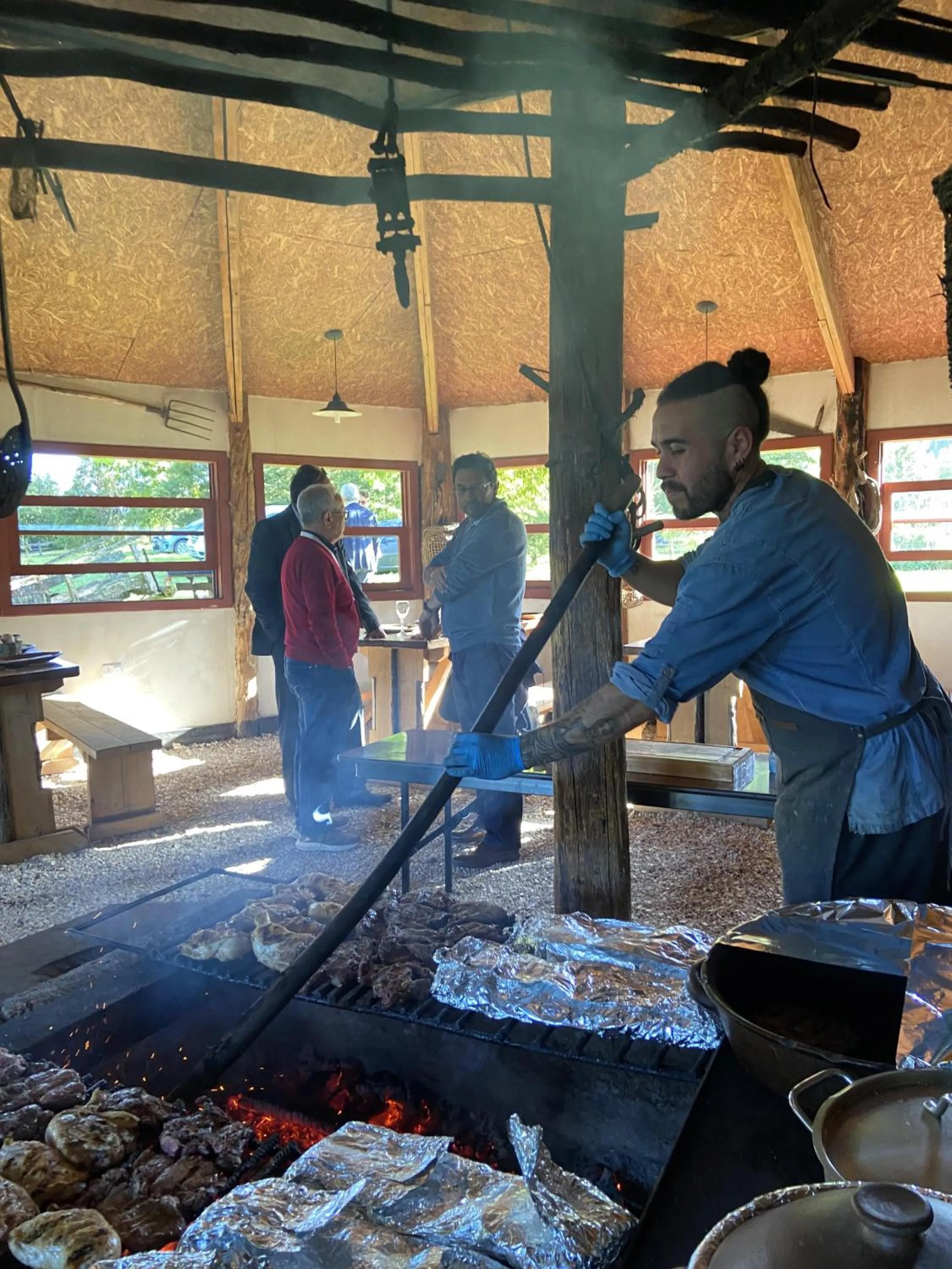 BBQ facilities in Hotel Parque Quilquico