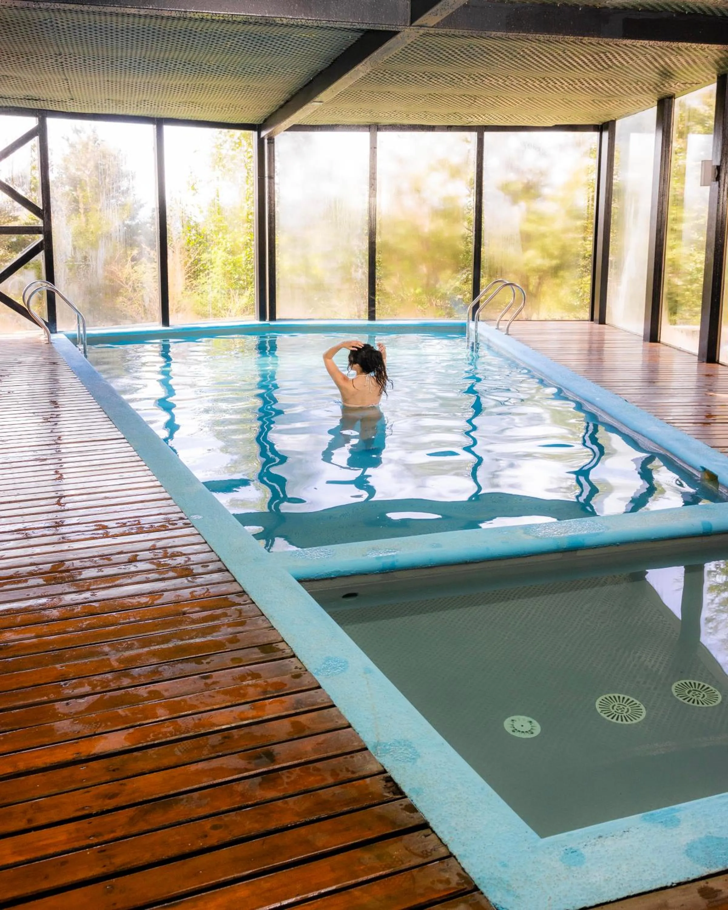 Pool view in Hotel Parque Quilquico