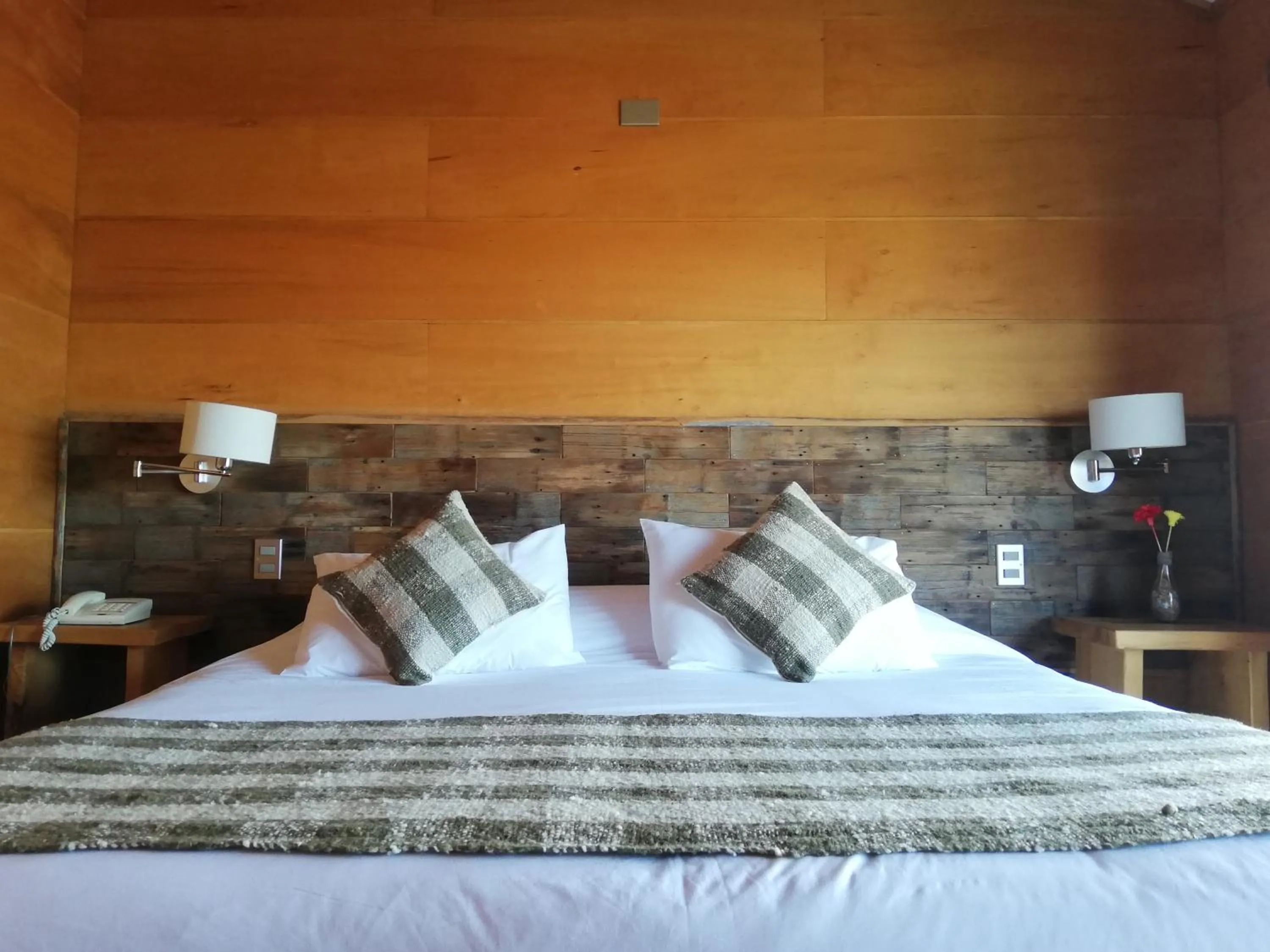 Bed in Hotel Parque Quilquico