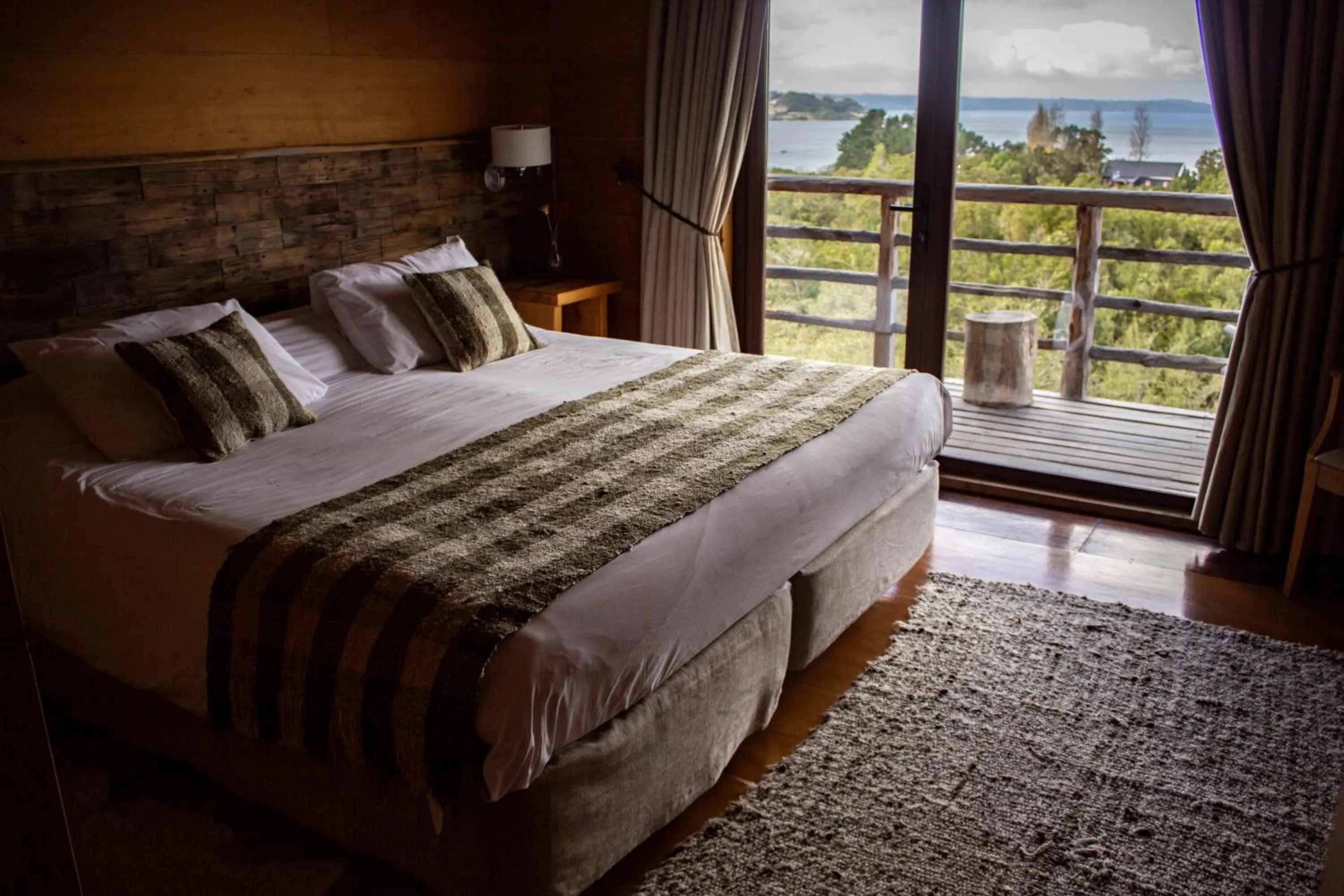 Bed in Hotel Parque Quilquico