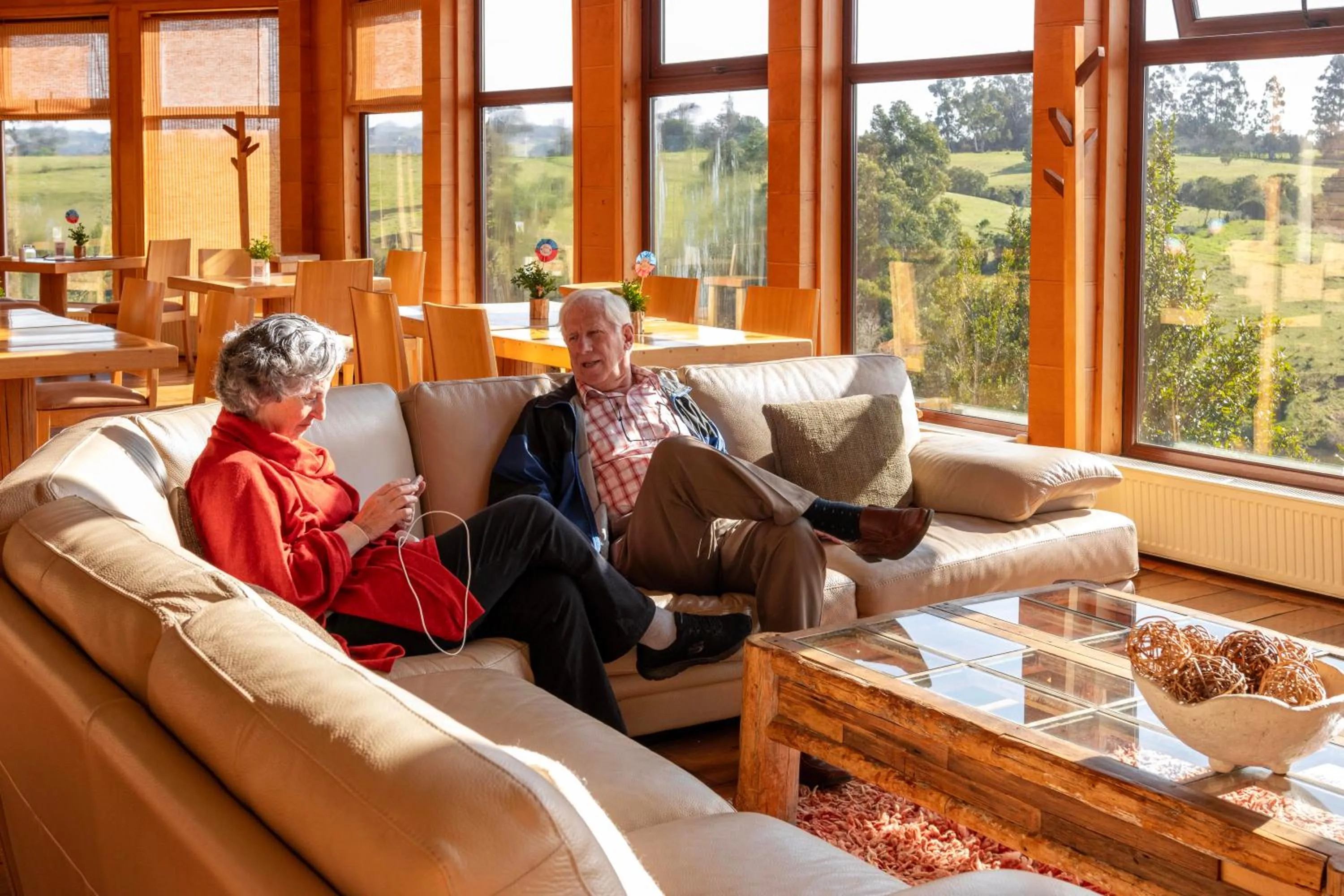 Seating area in Hotel Parque Quilquico