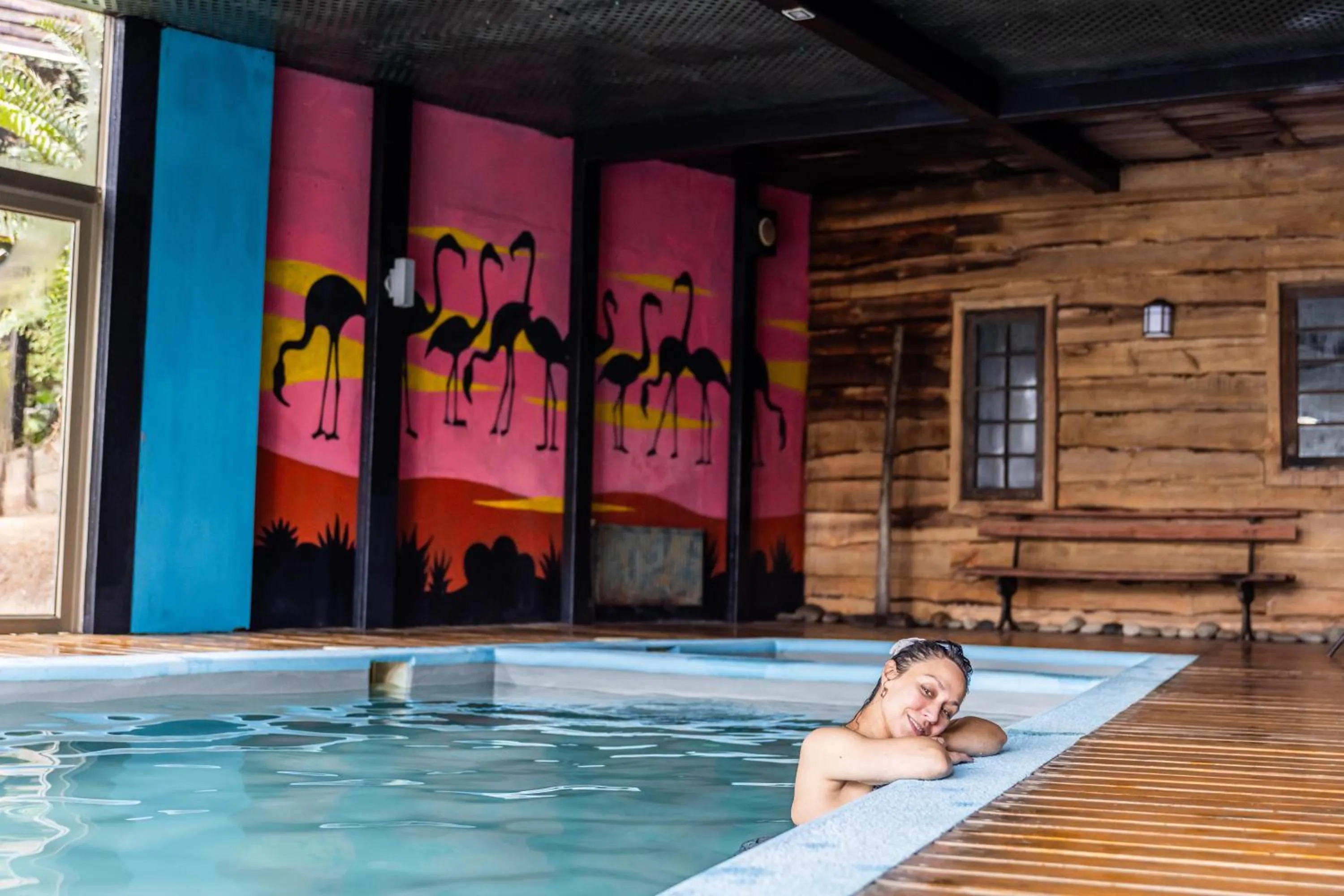 Pool view in Hotel Parque Quilquico