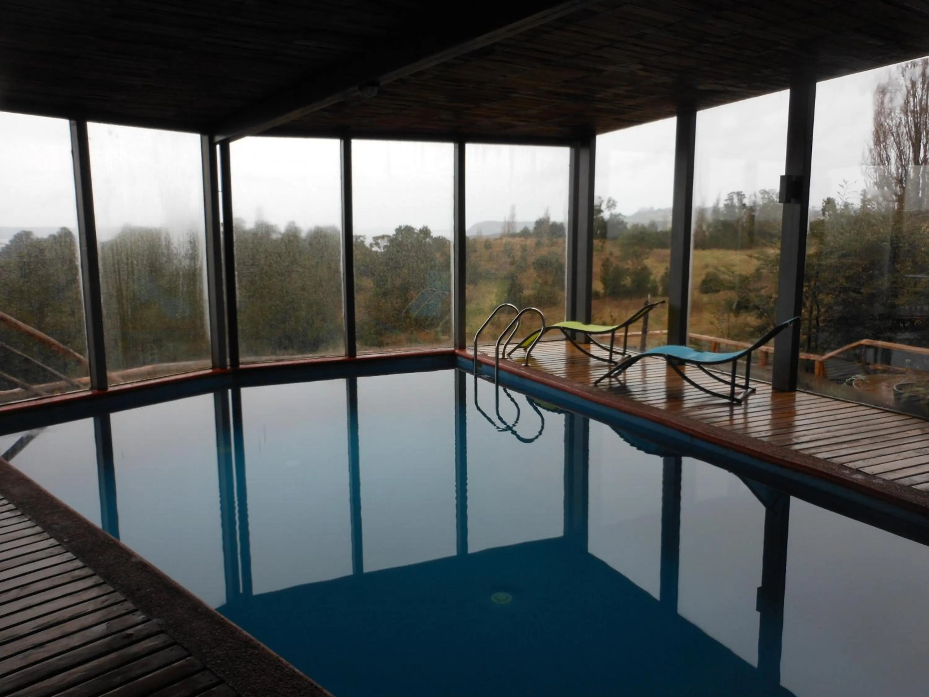 Pool view in Hotel Parque Quilquico