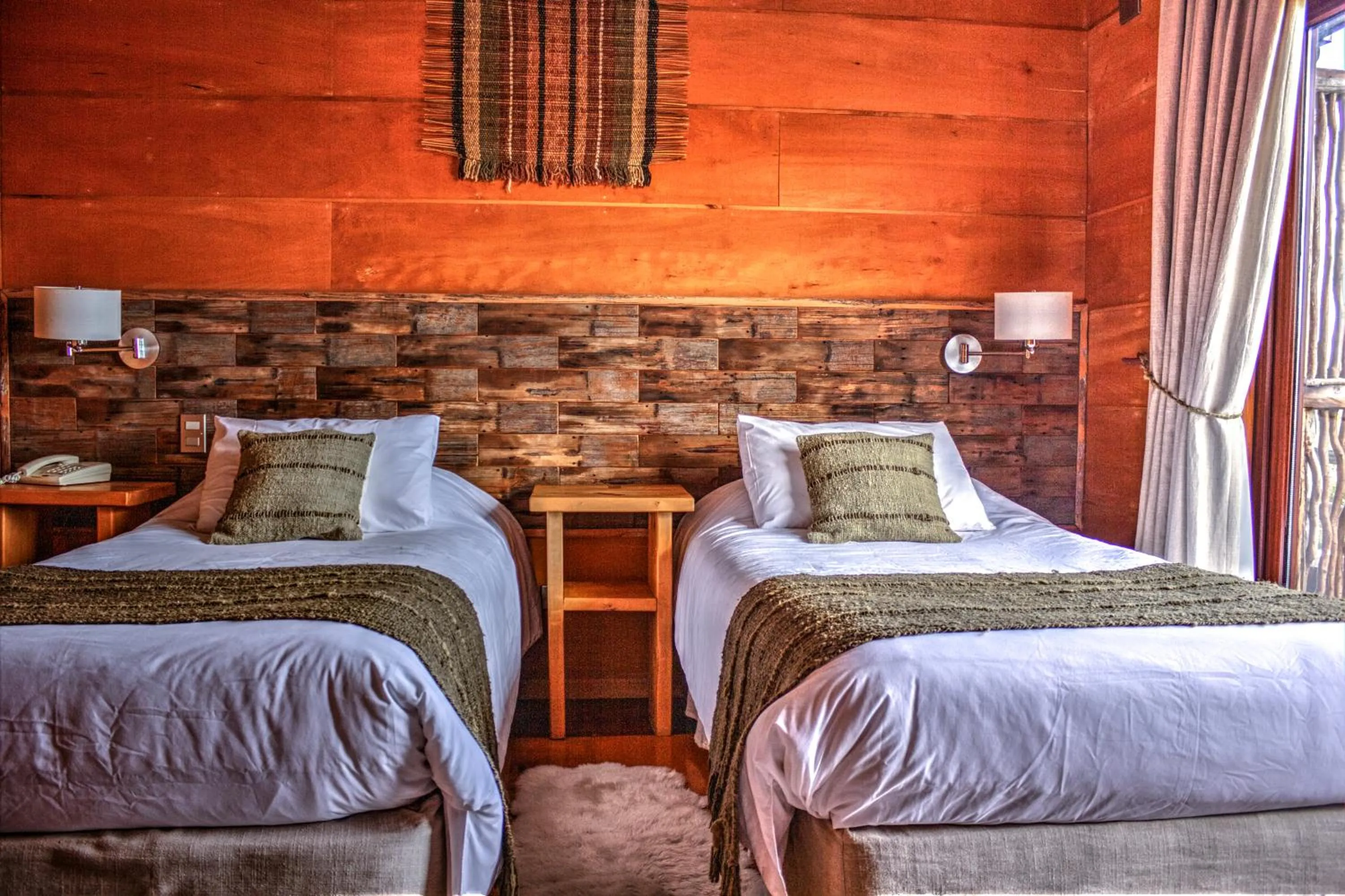 Bed in Hotel Parque Quilquico