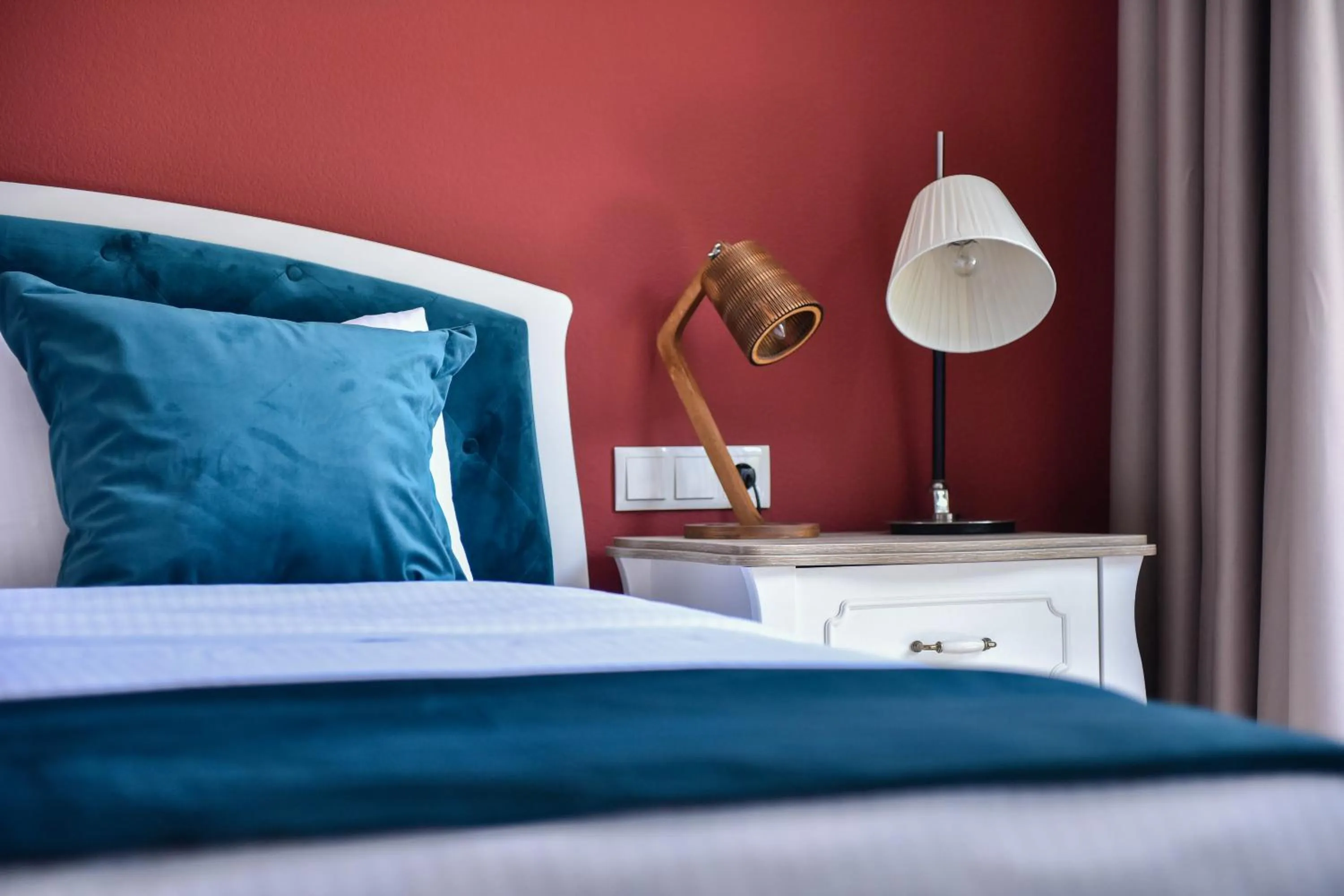 Bed in Hotel Khokhobi Old Tbilisi