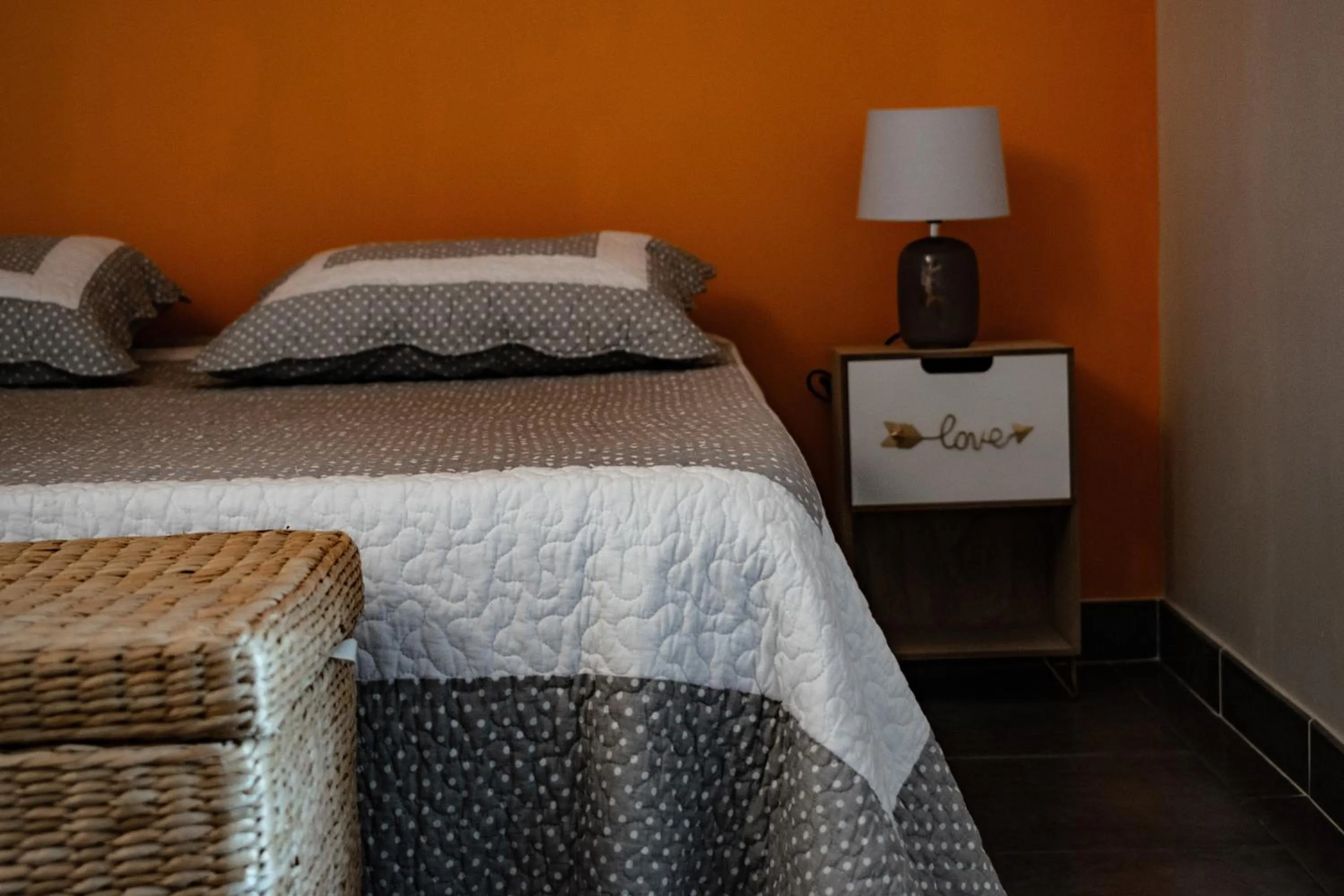 Bed in Chambre d'hôtes Lempery