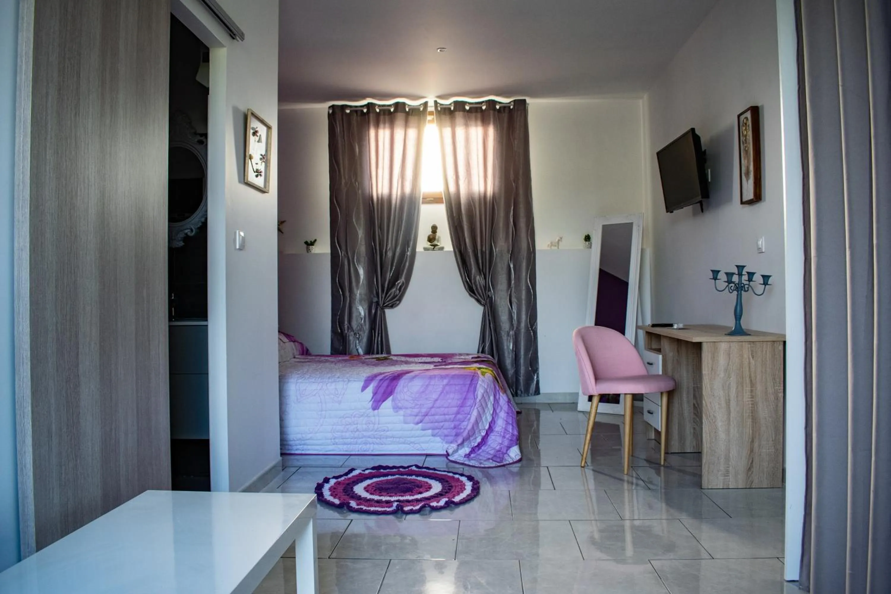 Bed in Chambre d'hôtes Lempery