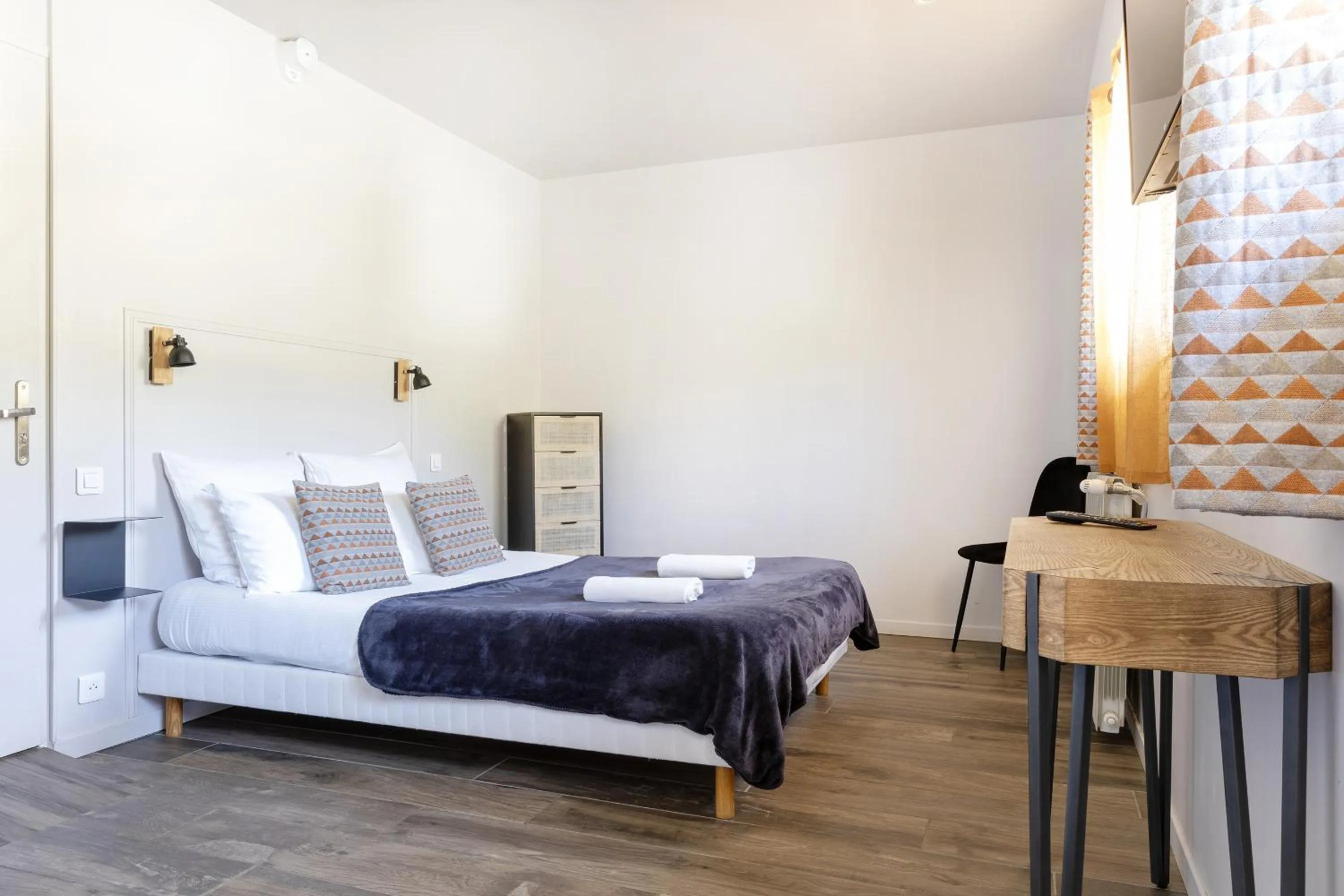 Bed in Hotel Edelweiss