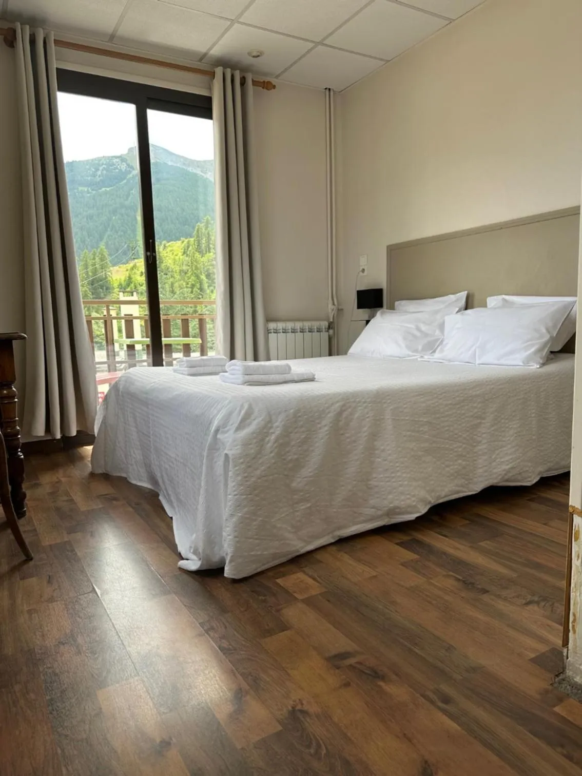 Double or Twin Room with Balcony - Ski Slopes View in Hotel Edelweiss