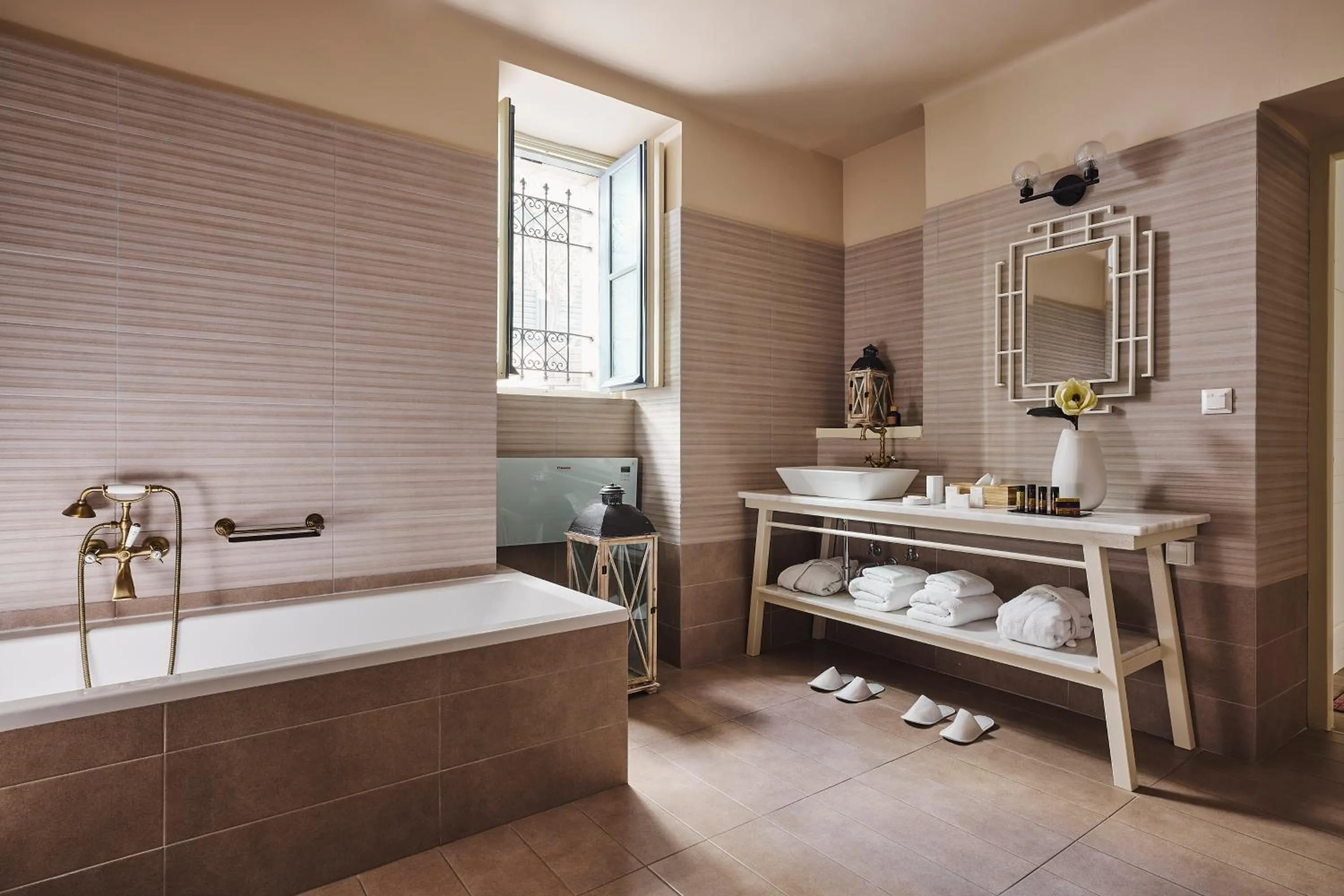 Bathroom in Bohemian Suites Athens