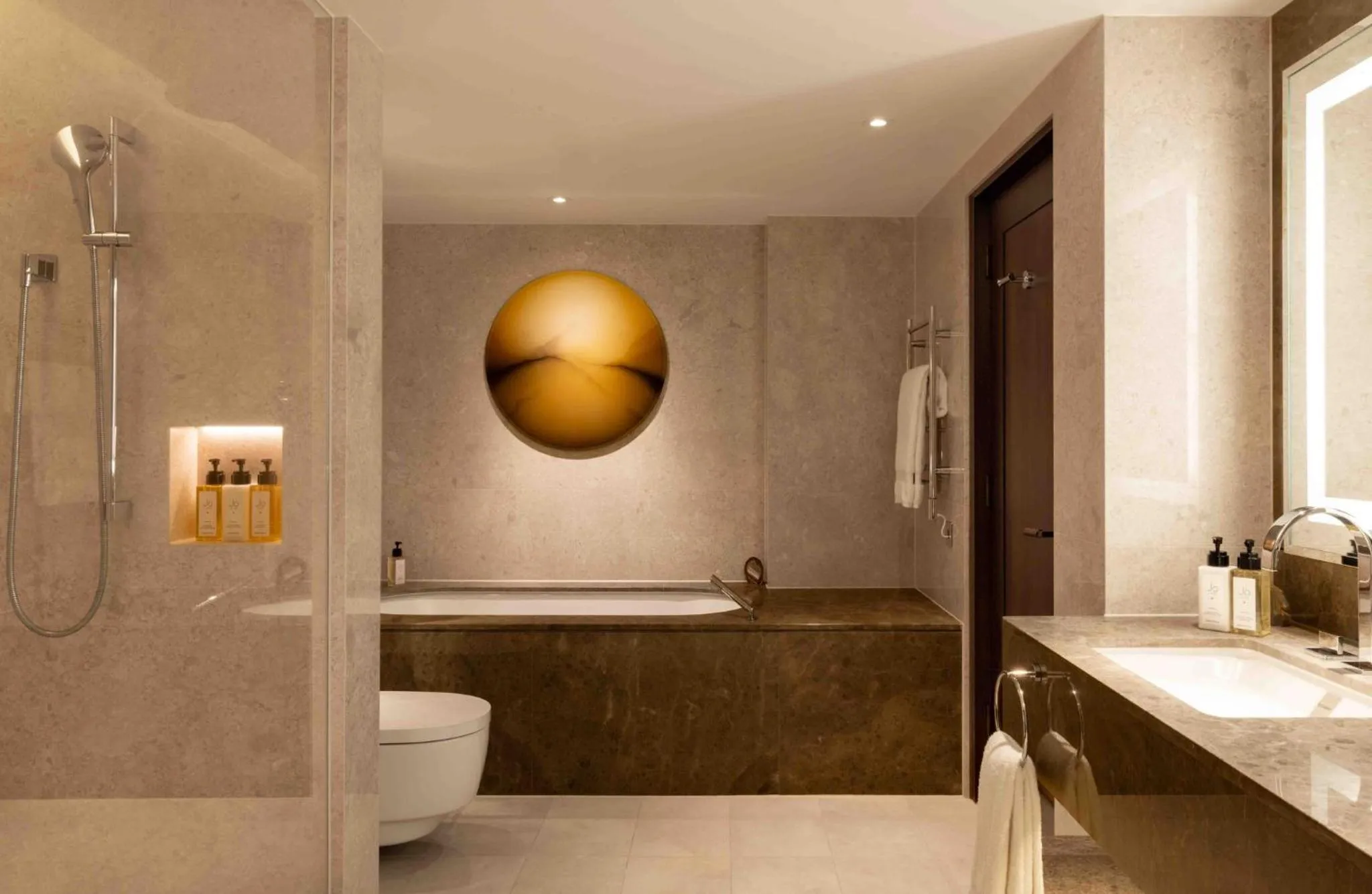 Bathroom in InterContinental London Park Lane by IHG