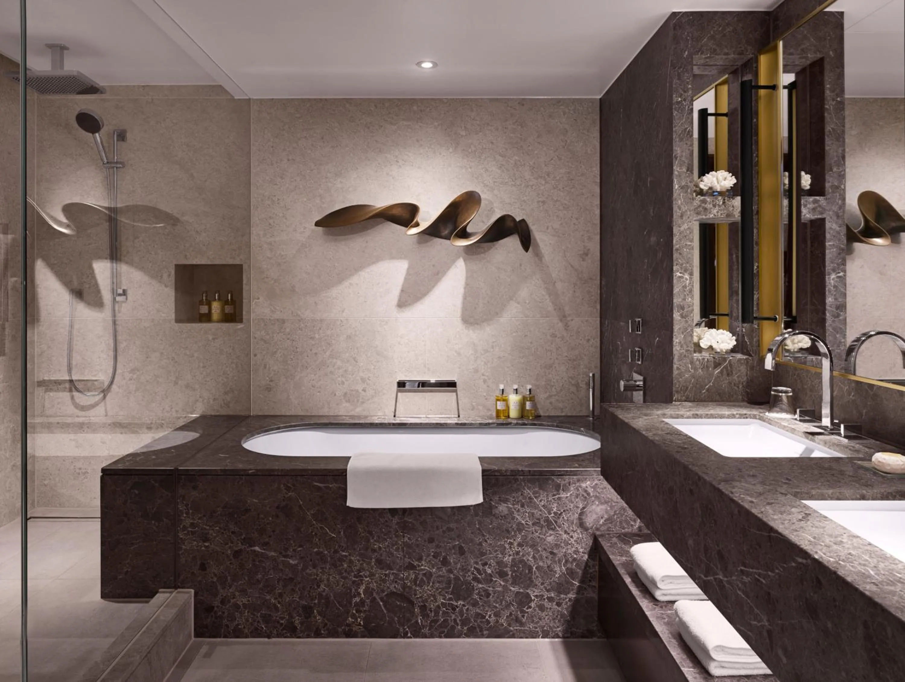 Bathroom in InterContinental London Park Lane by IHG