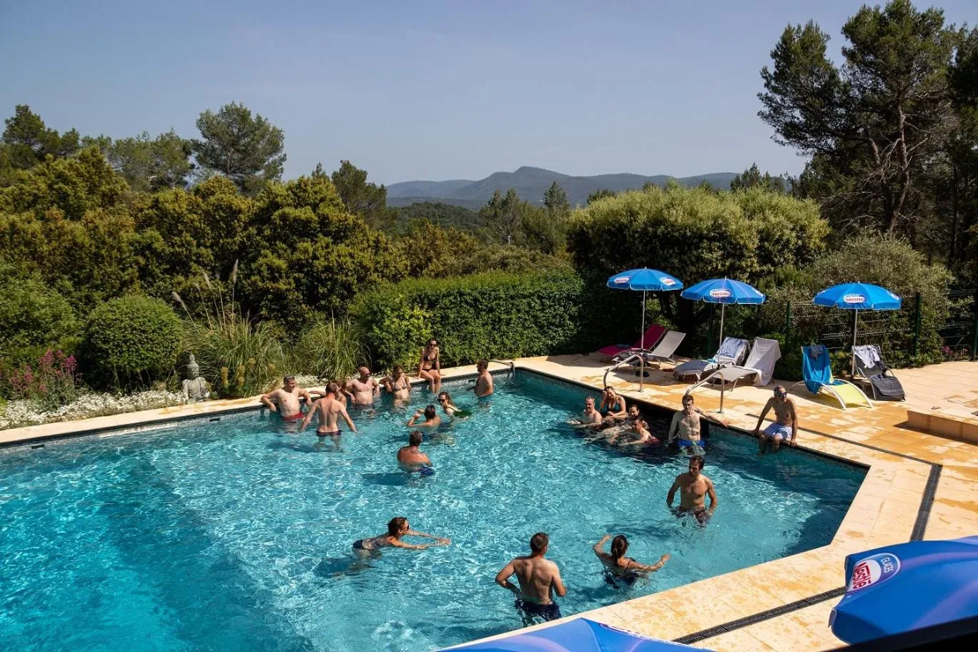 Swimming pool in Les Arbousiers Village Hôtel Provençal