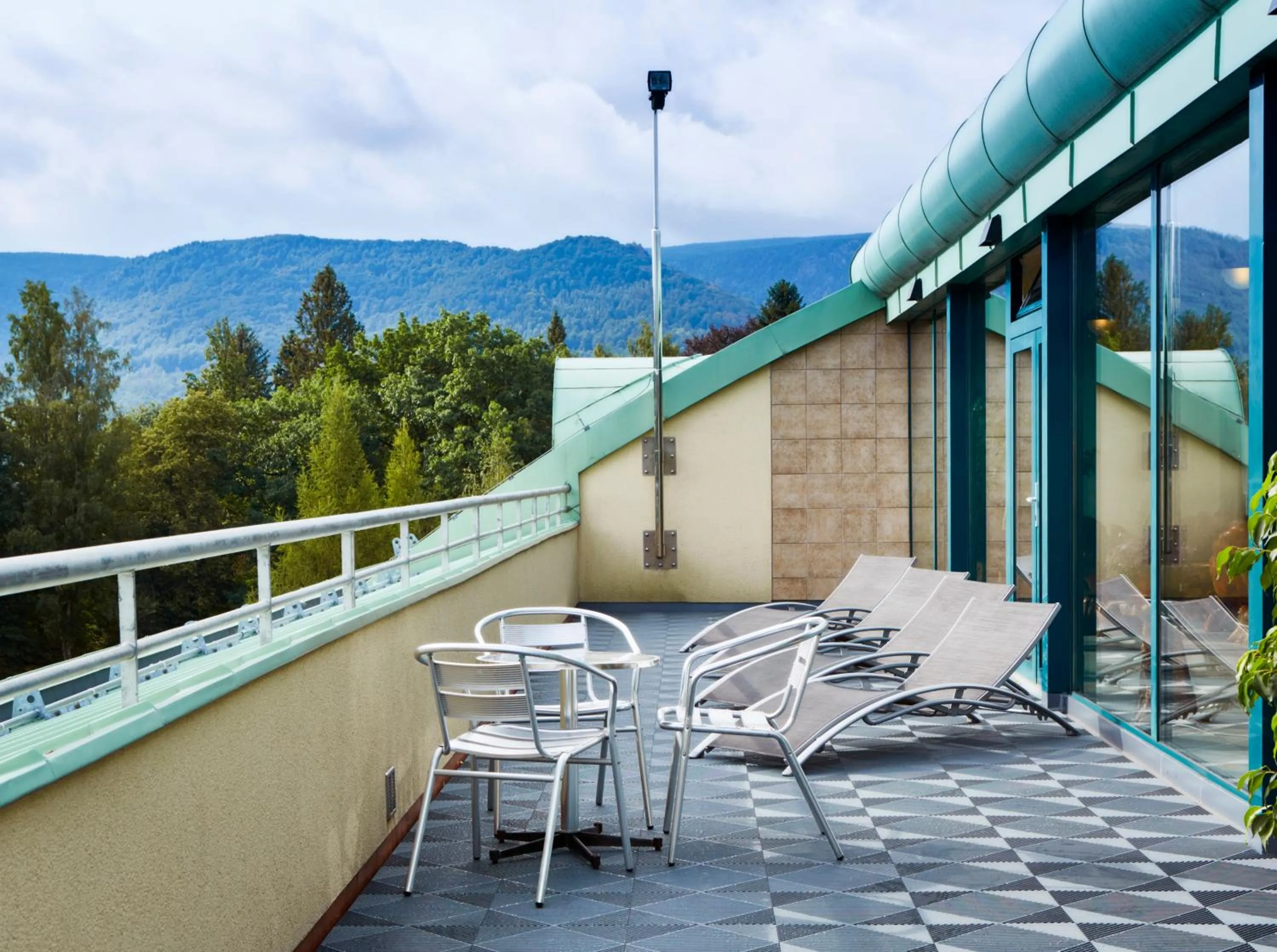 Balcony/Terrace in Spa Resort Libverda - Hotel Nový Dům