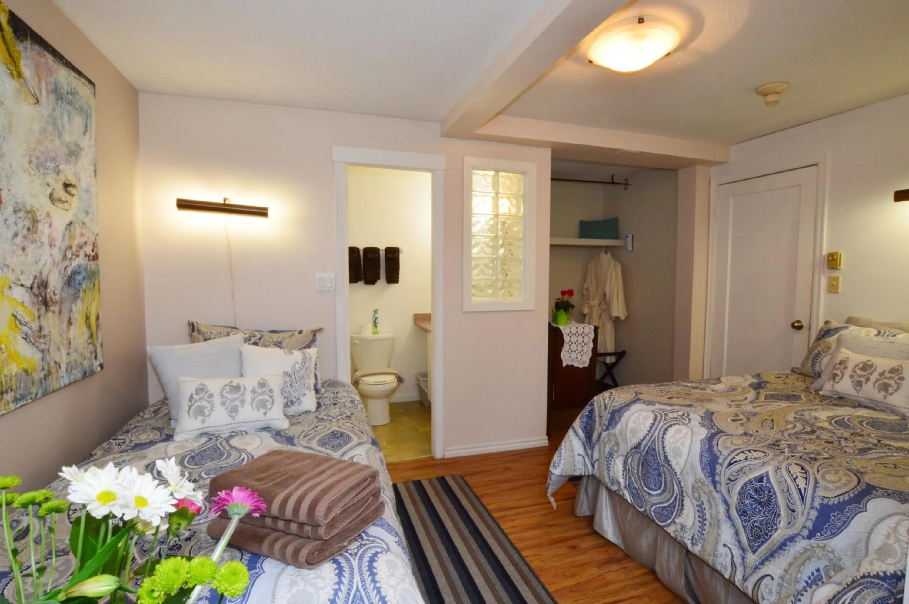 Bed in Marketa's Bed and Breakfast