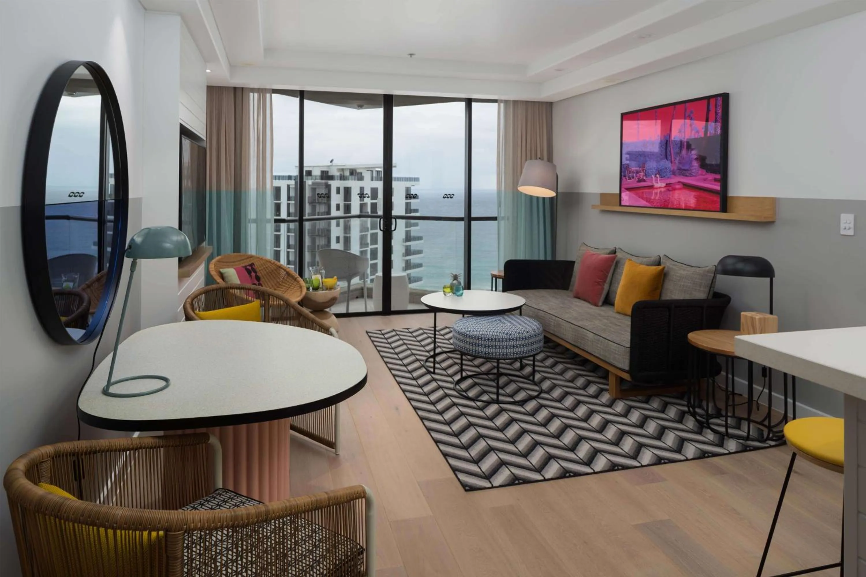 Living room in QT Gold Coast