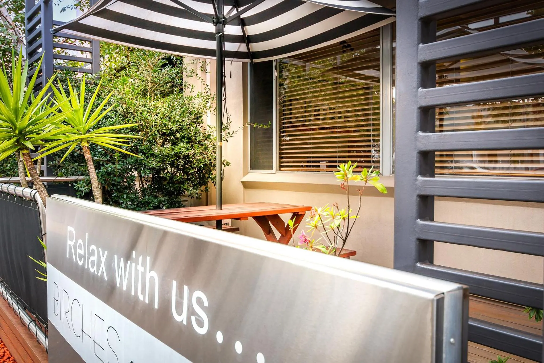 Patio in Birches Serviced Apartments