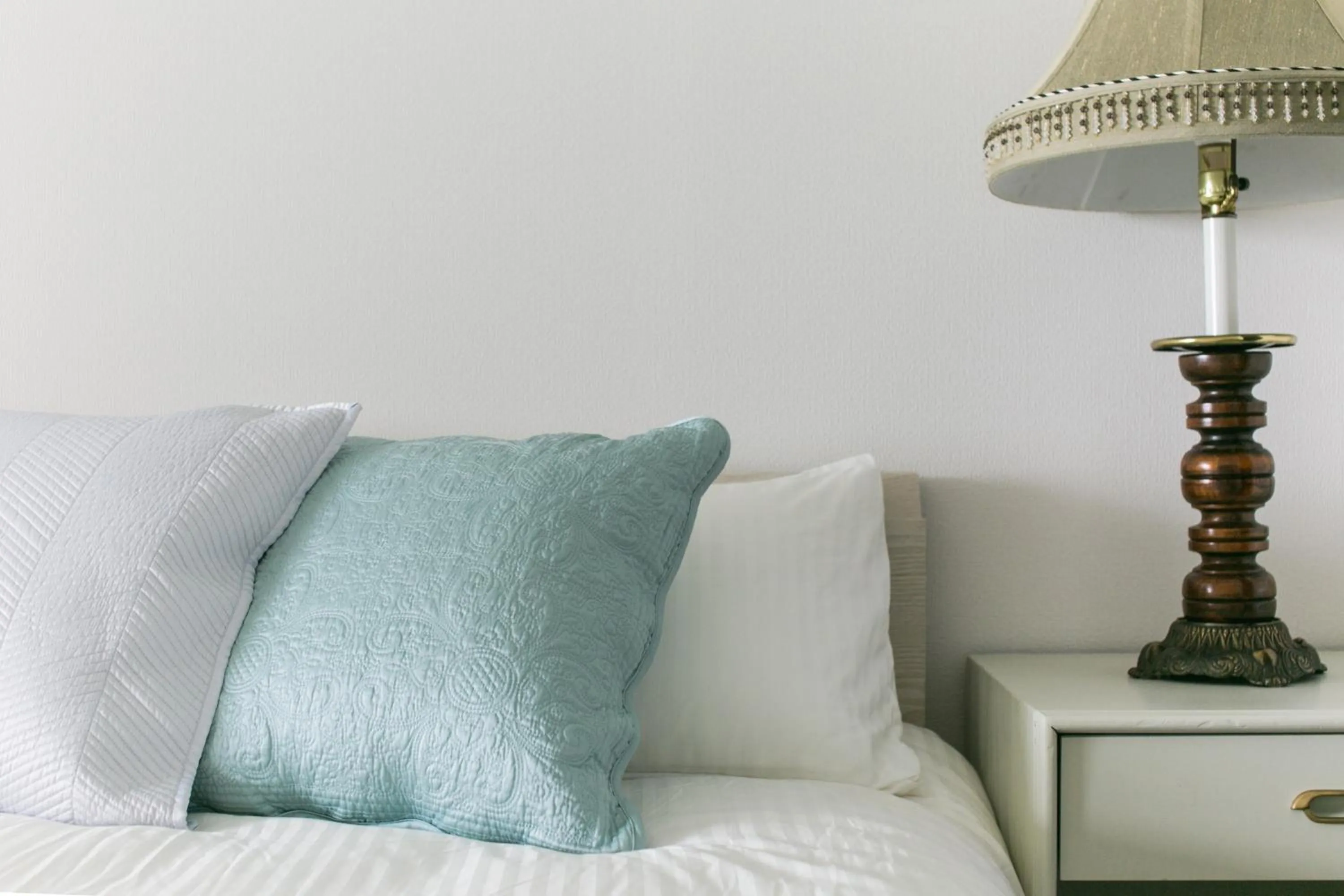 Decorative detail, Bed in Hideout Okinawa Uruma