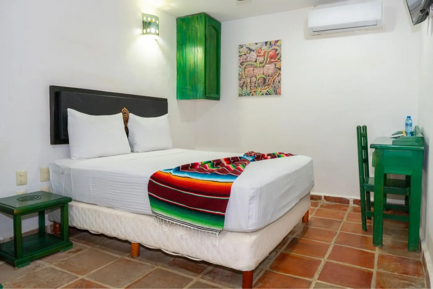 Bed in Hotel Museo Matan Kaan Mahahual