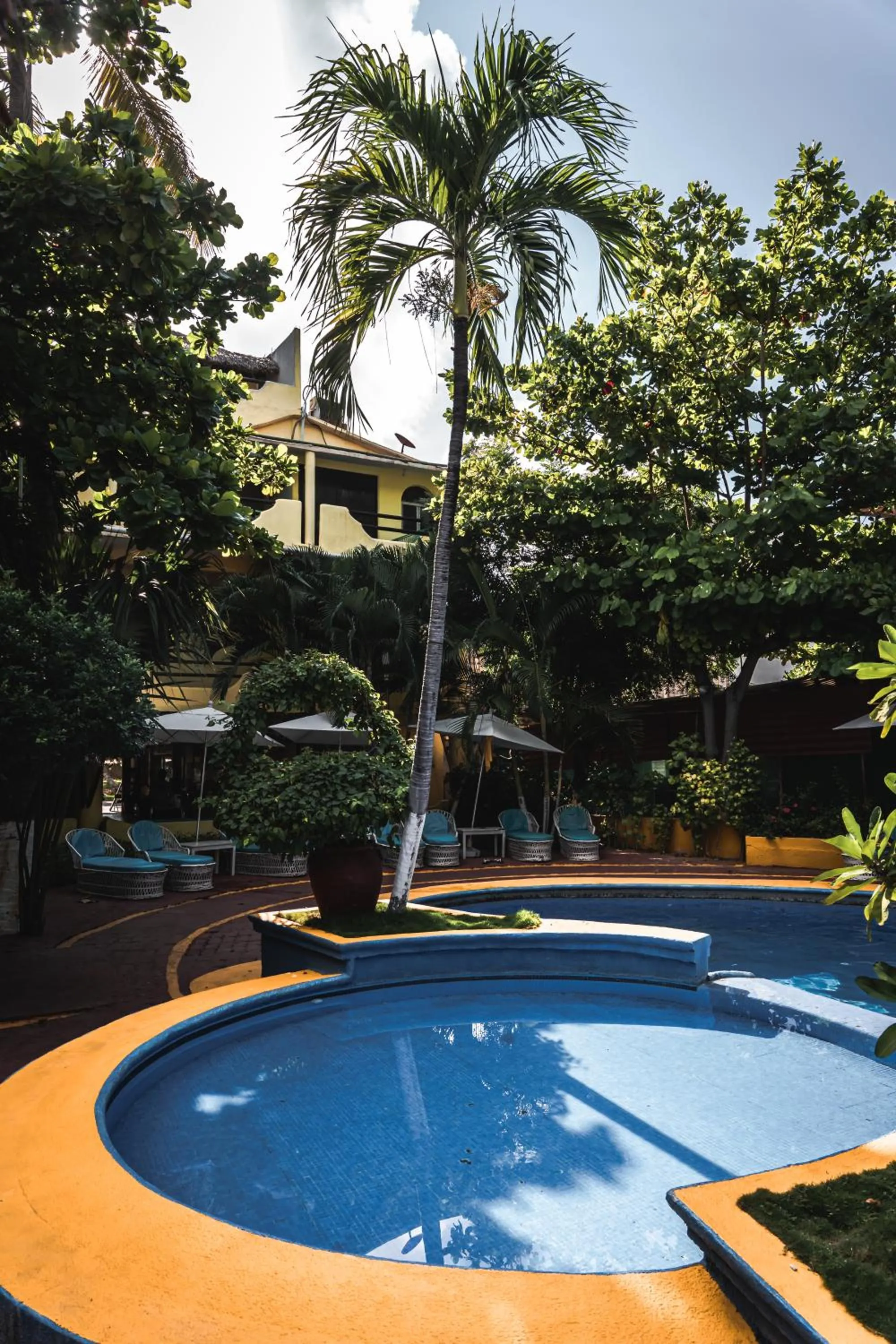 Pool view in Hotel Bungalows Acuario
