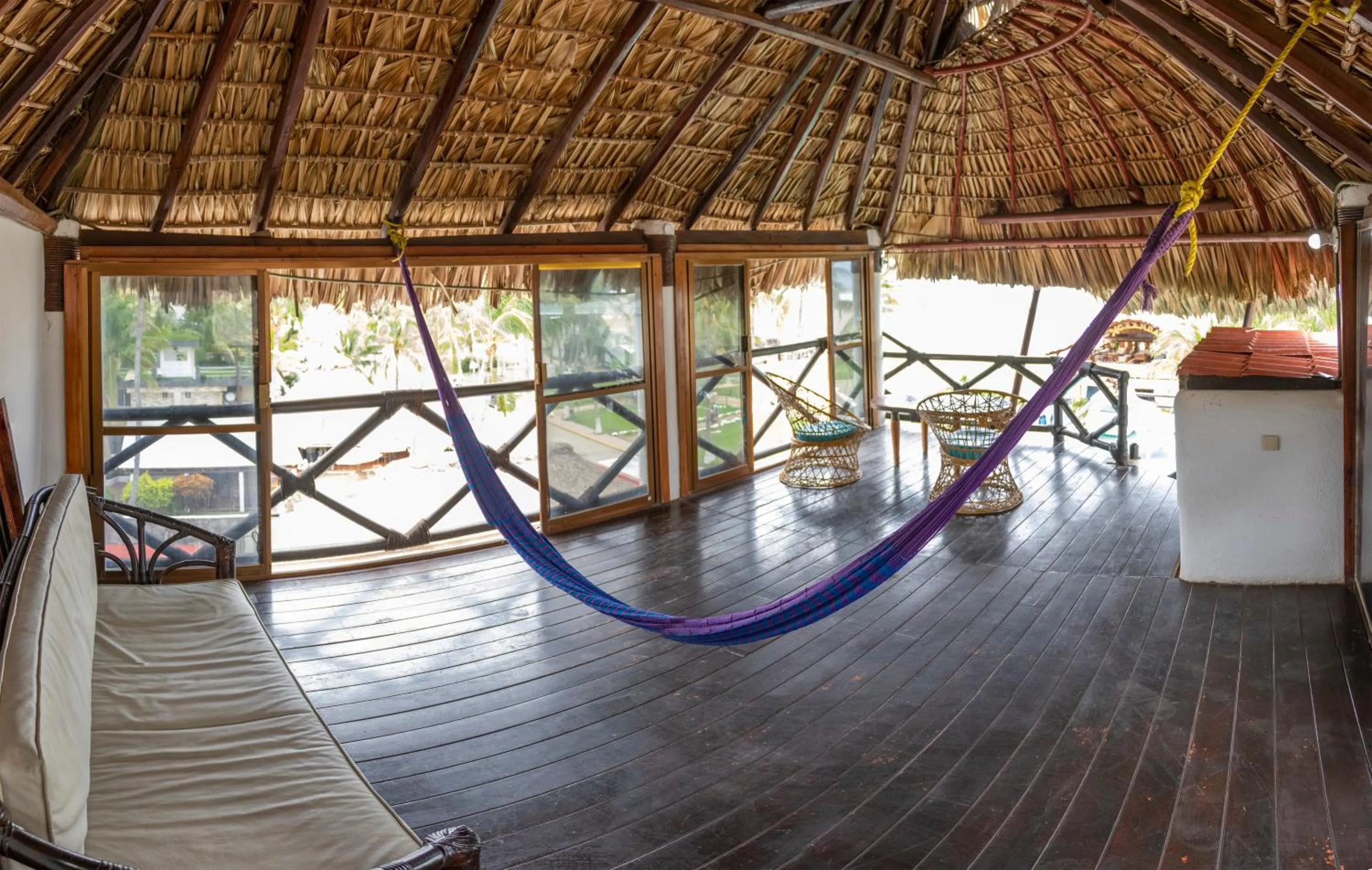 Seating area in Hotel Bungalows Acuario