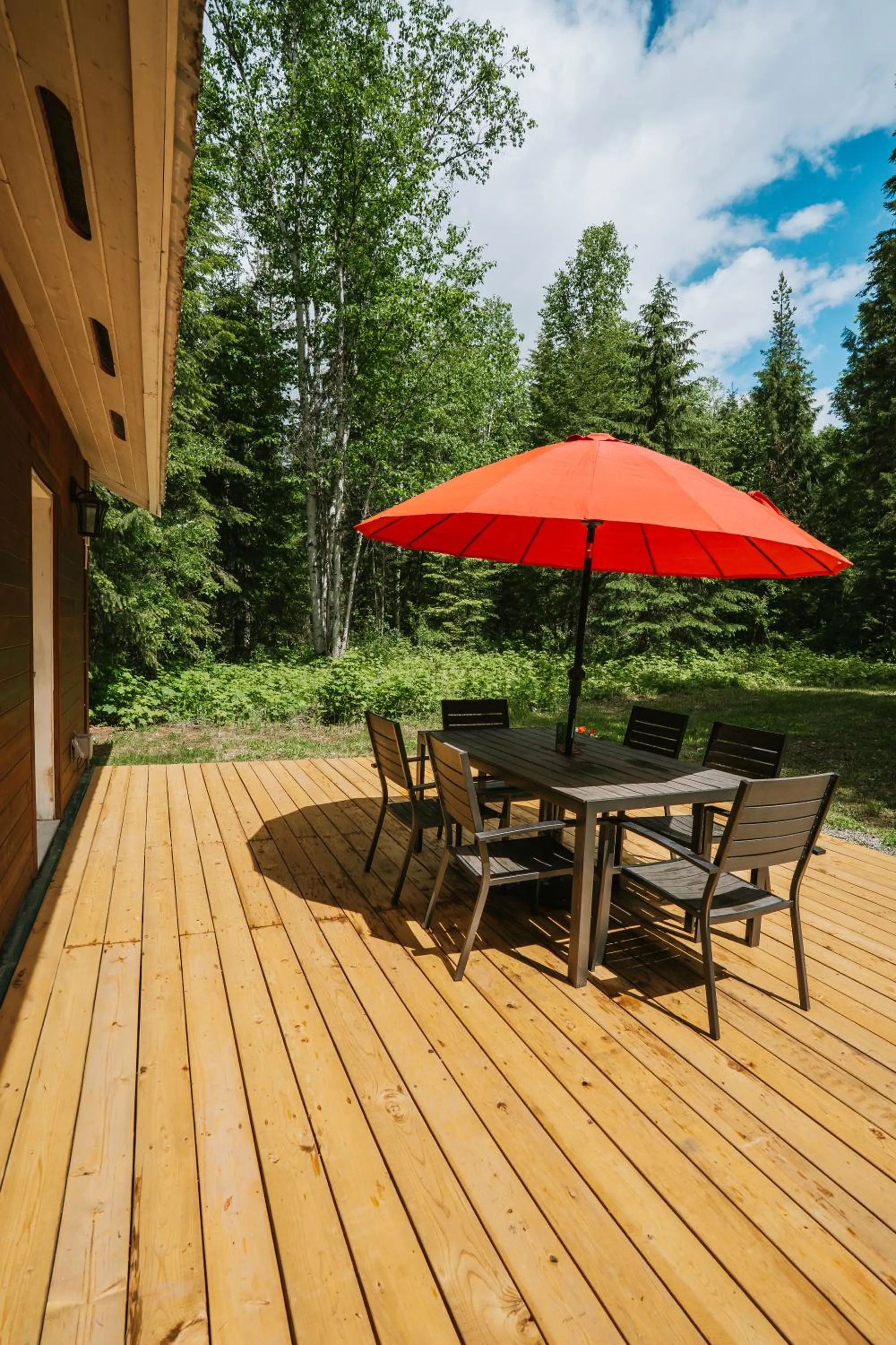 Patio in Across the Creek Cabins