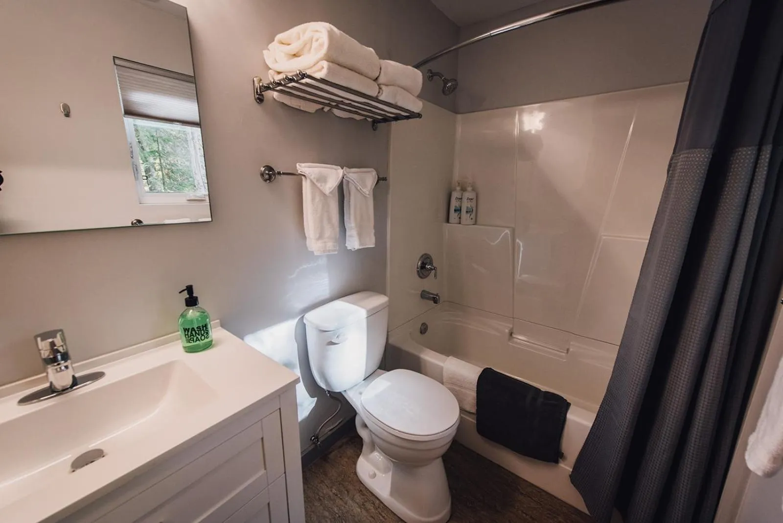 Toilet in Across the Creek Cabins