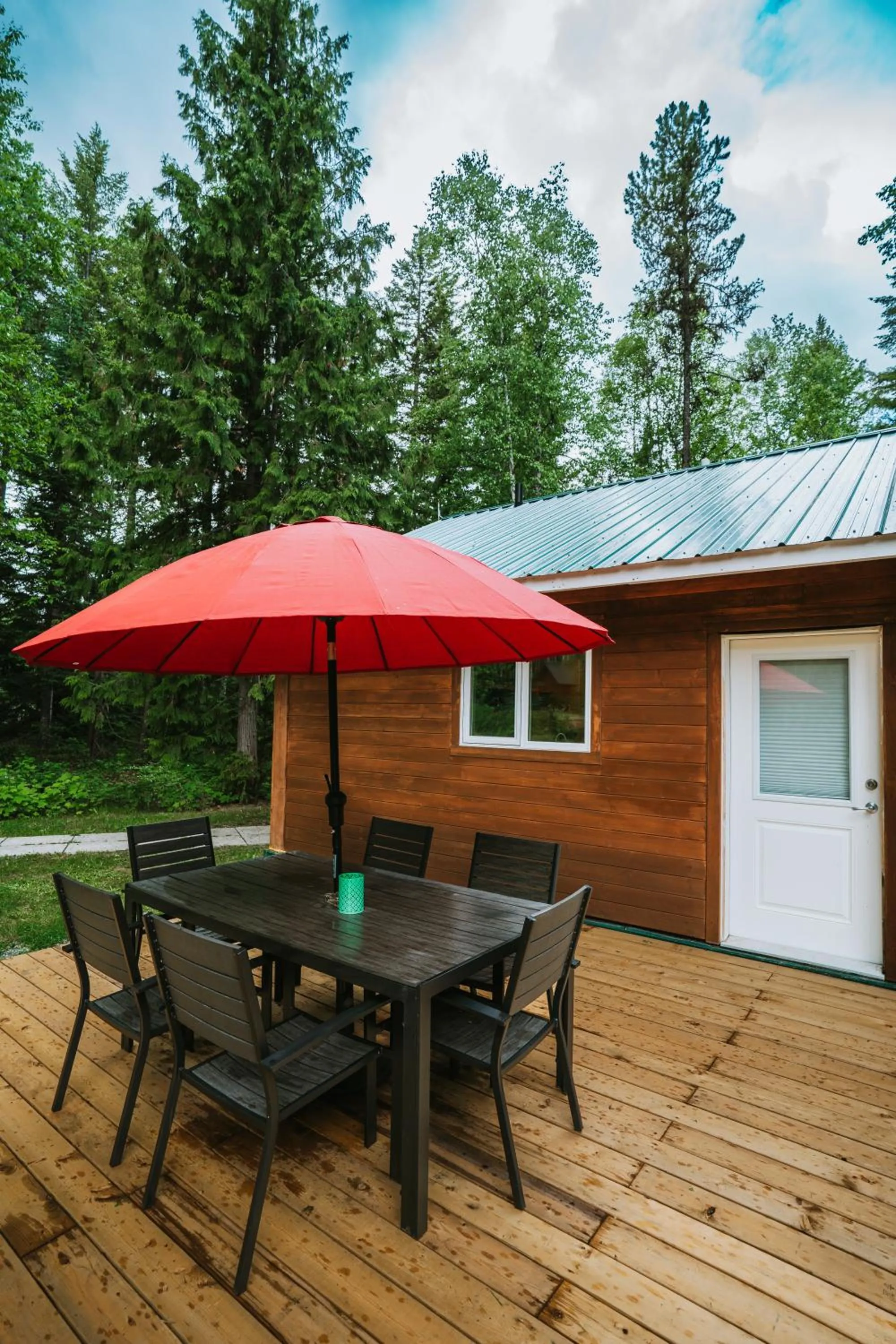 Patio in Across the Creek Cabins