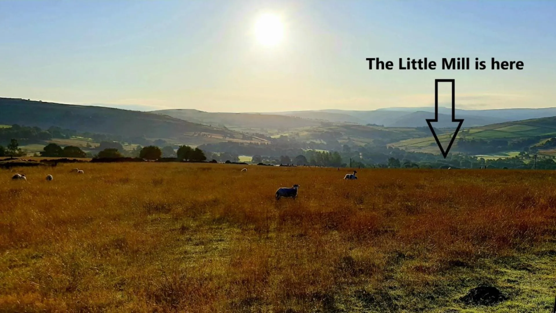 Mountain view in The Little Mill Inn