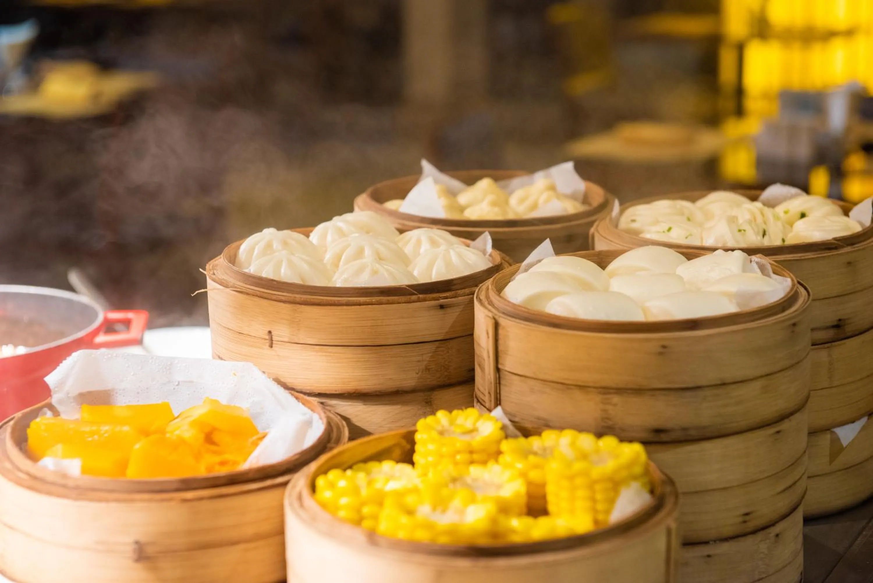 Buffet breakfast in Le Méridien Shimei Bay Beach Resort & Spa