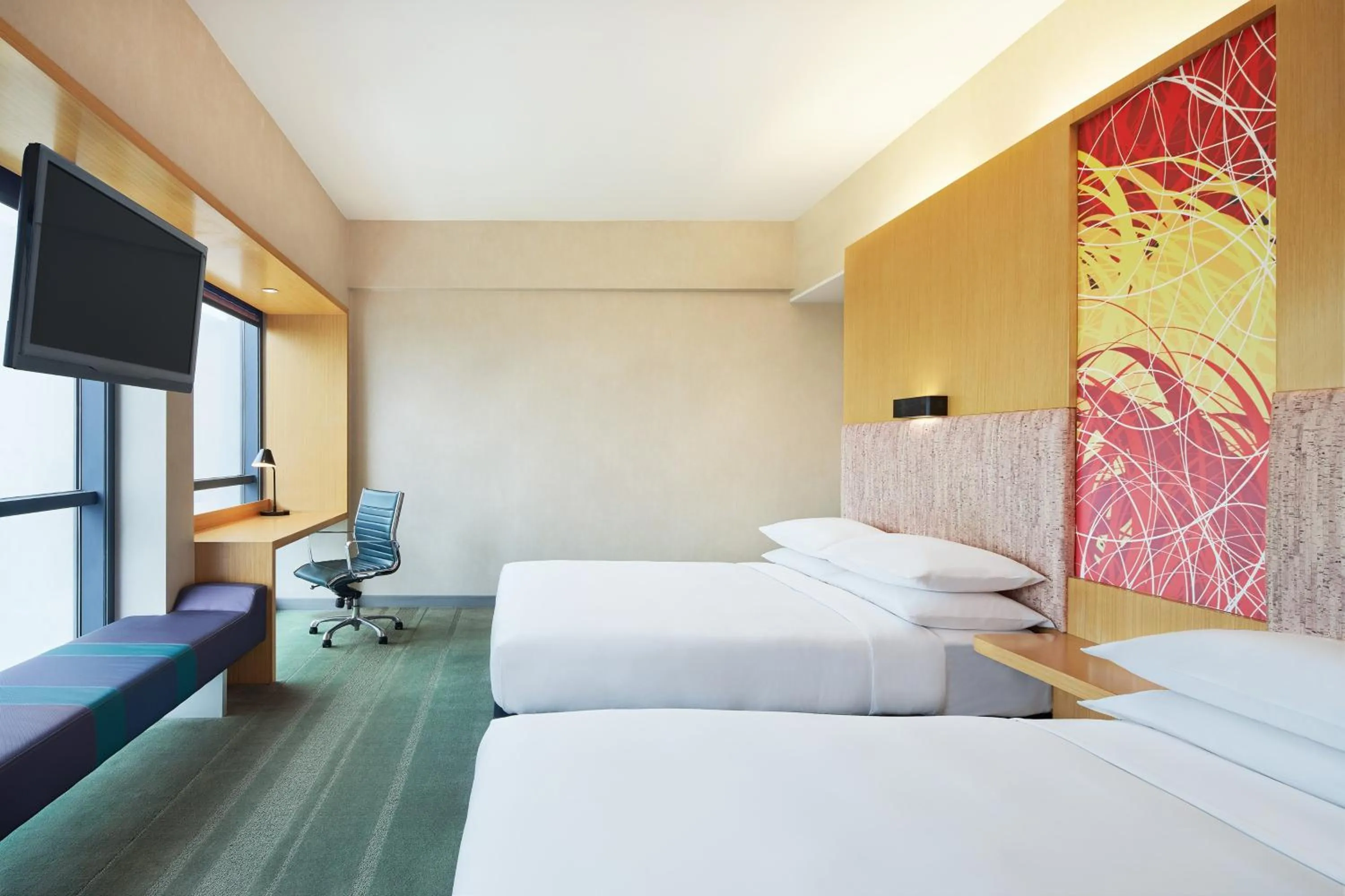 Photo of the whole room, Bed in Aloft Nanhai, Foshan