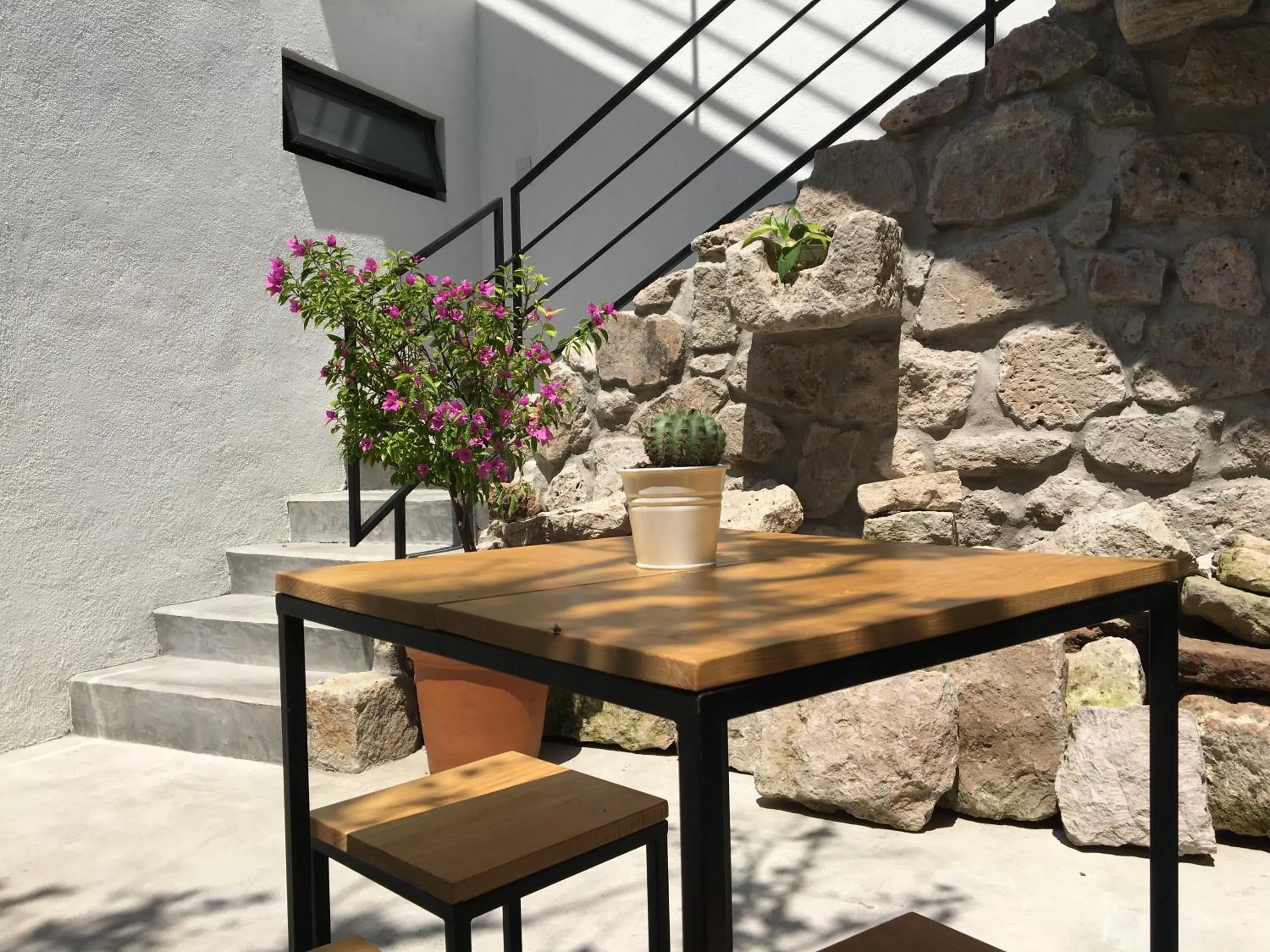 Patio in Romance City Hotel