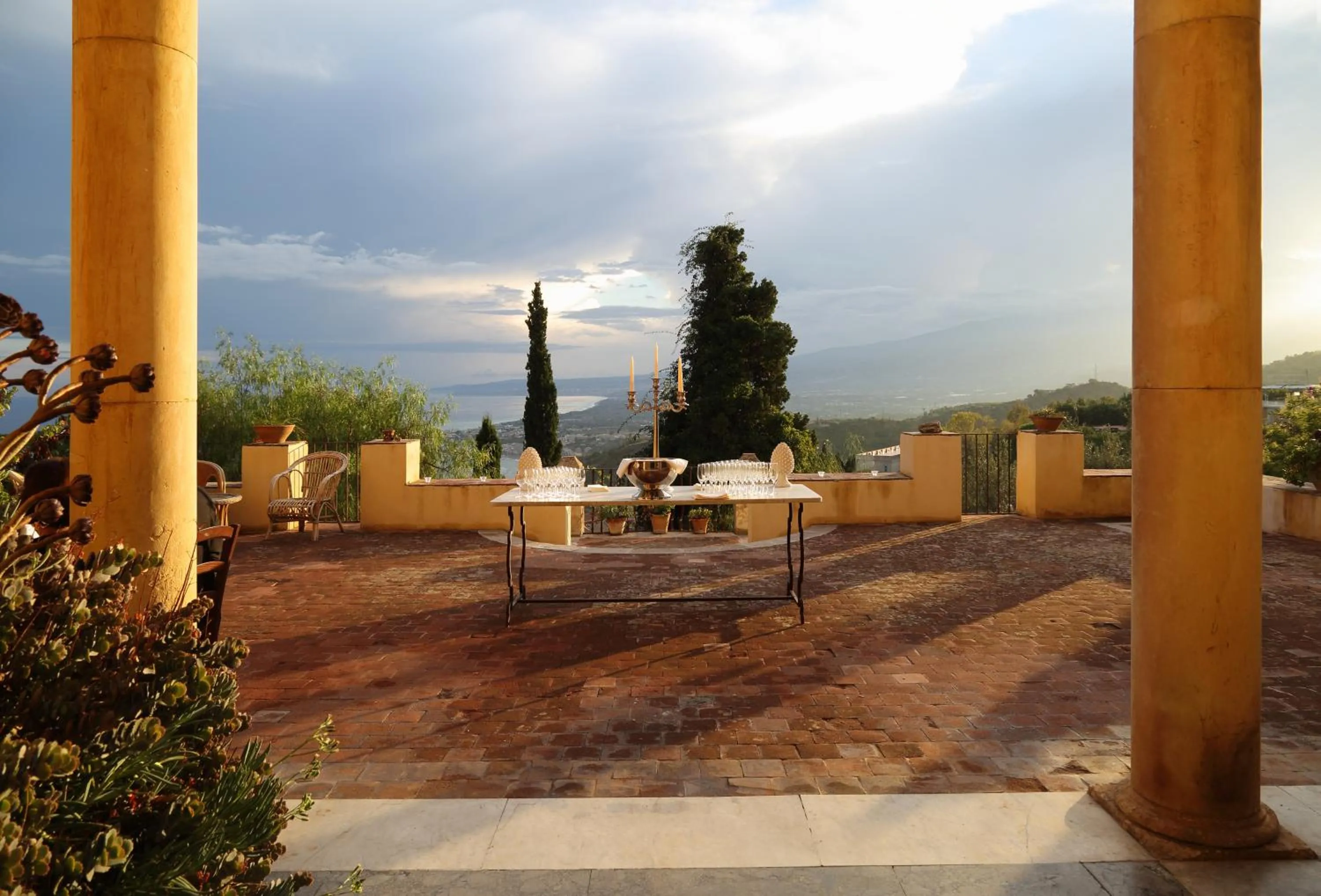 Balcony/Terrace in Casa Cuseni, Patrimonio Culturale Immateriale UNESCO