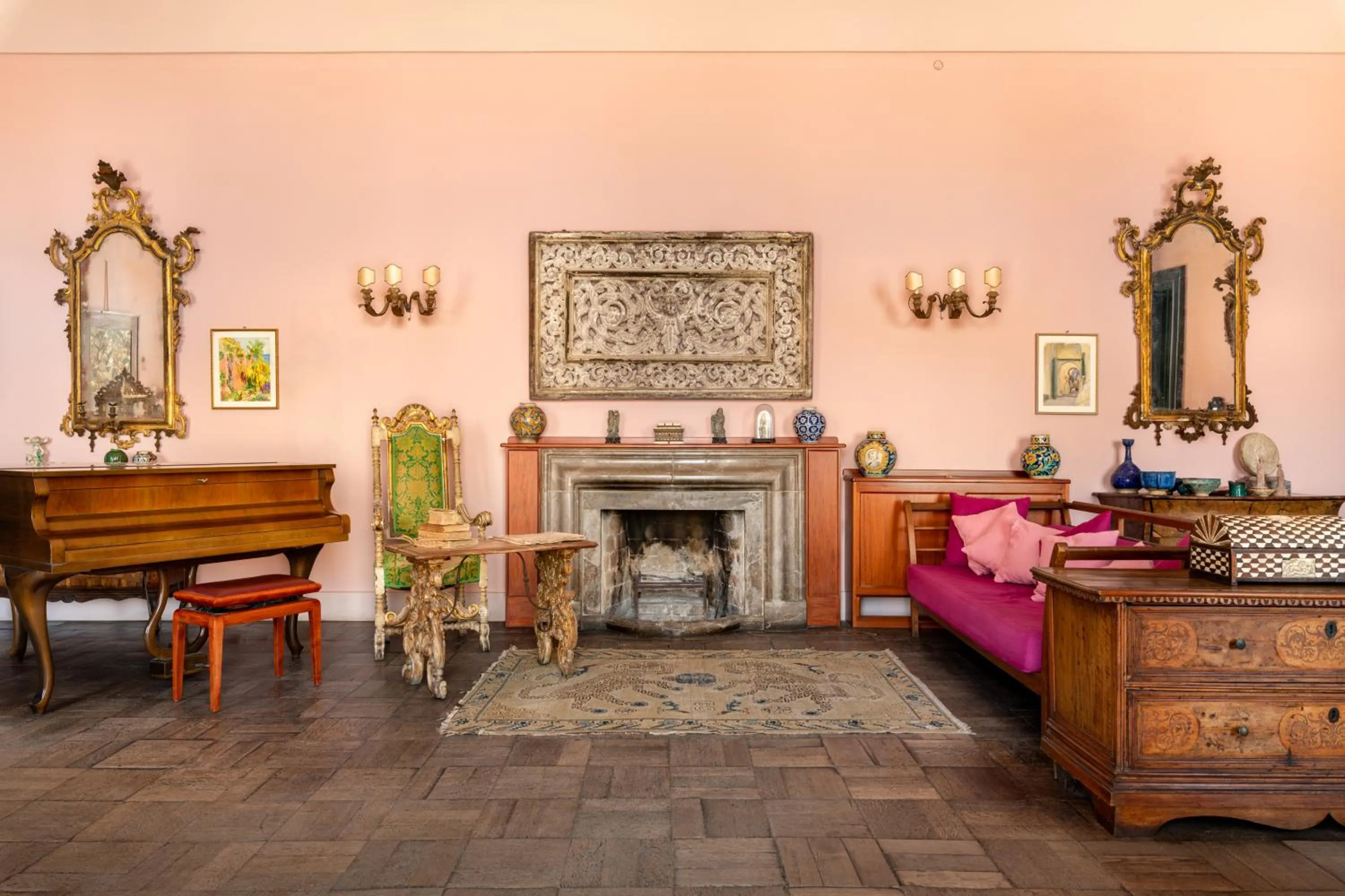 Meeting/conference room in Casa Cuseni, Patrimonio Culturale Immateriale UNESCO