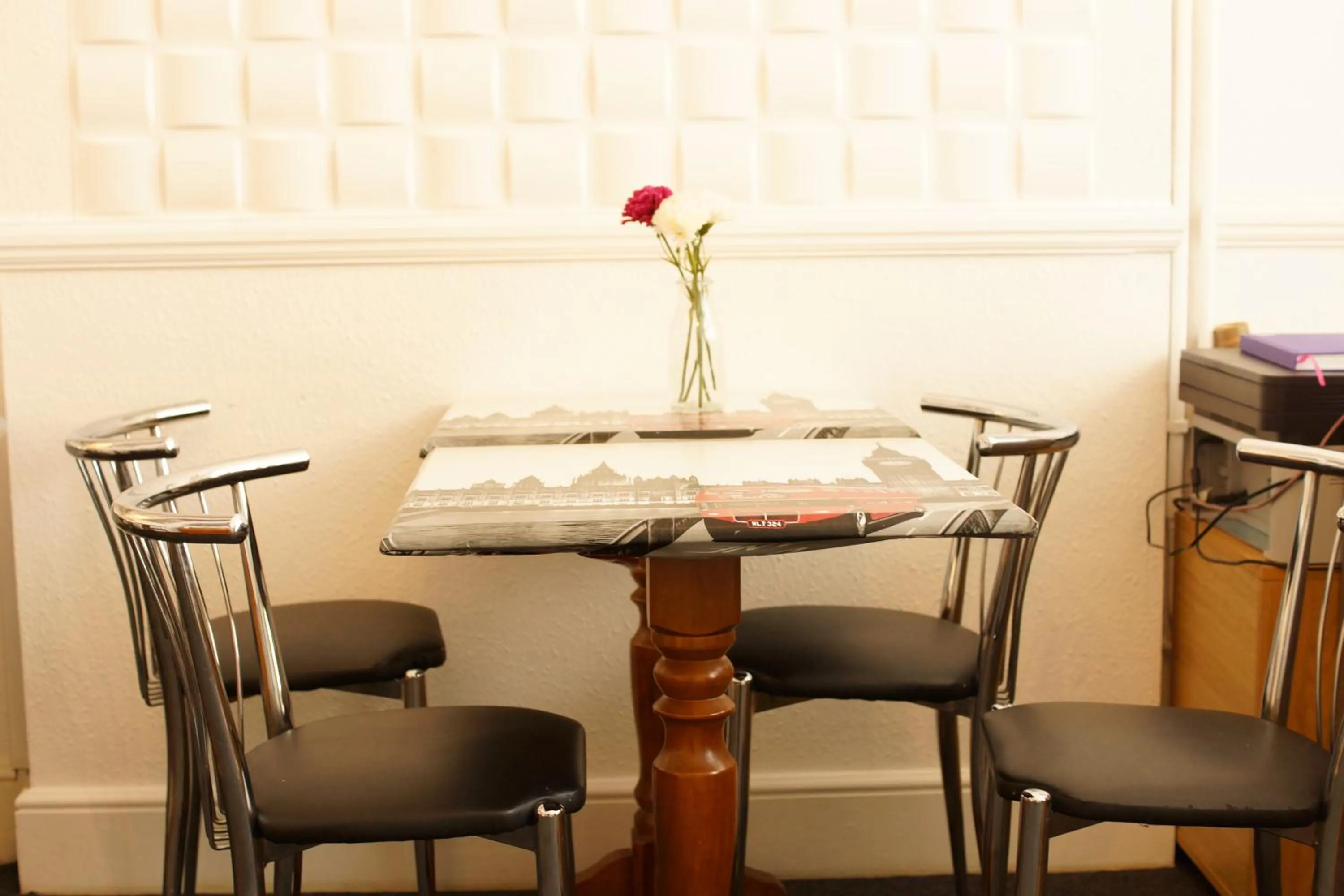 Dining area in Plaza Hotel