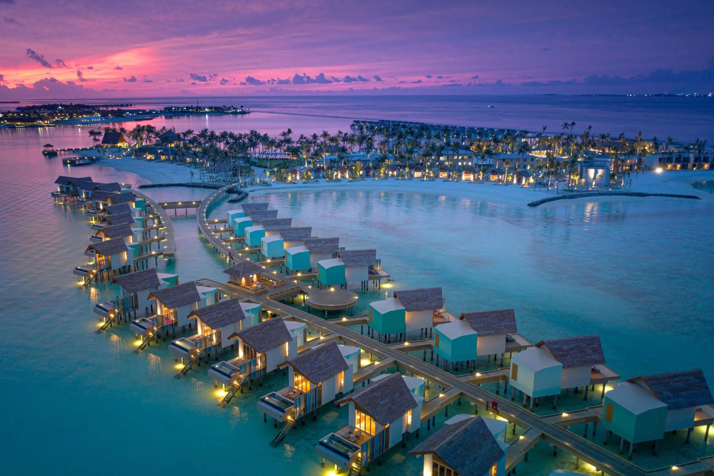 Bird's eye view in Hard Rock Hotel Maldives - FREE transfer for stays until 21st Dec 2025 and 11th Jan to 30th Apr 2026
