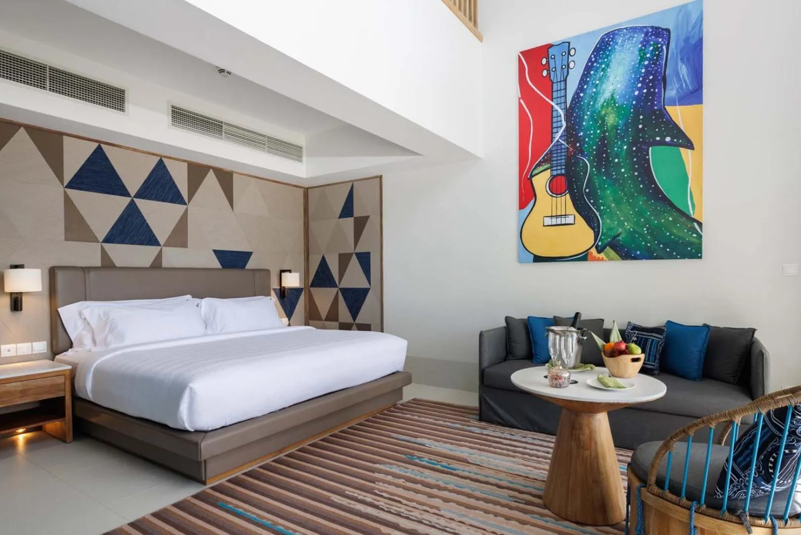 Bedroom, Bed in Hard Rock Hotel Maldives - FREE transfer for stays until 21st Dec 2025 and 11th Jan to 30th Apr 2026