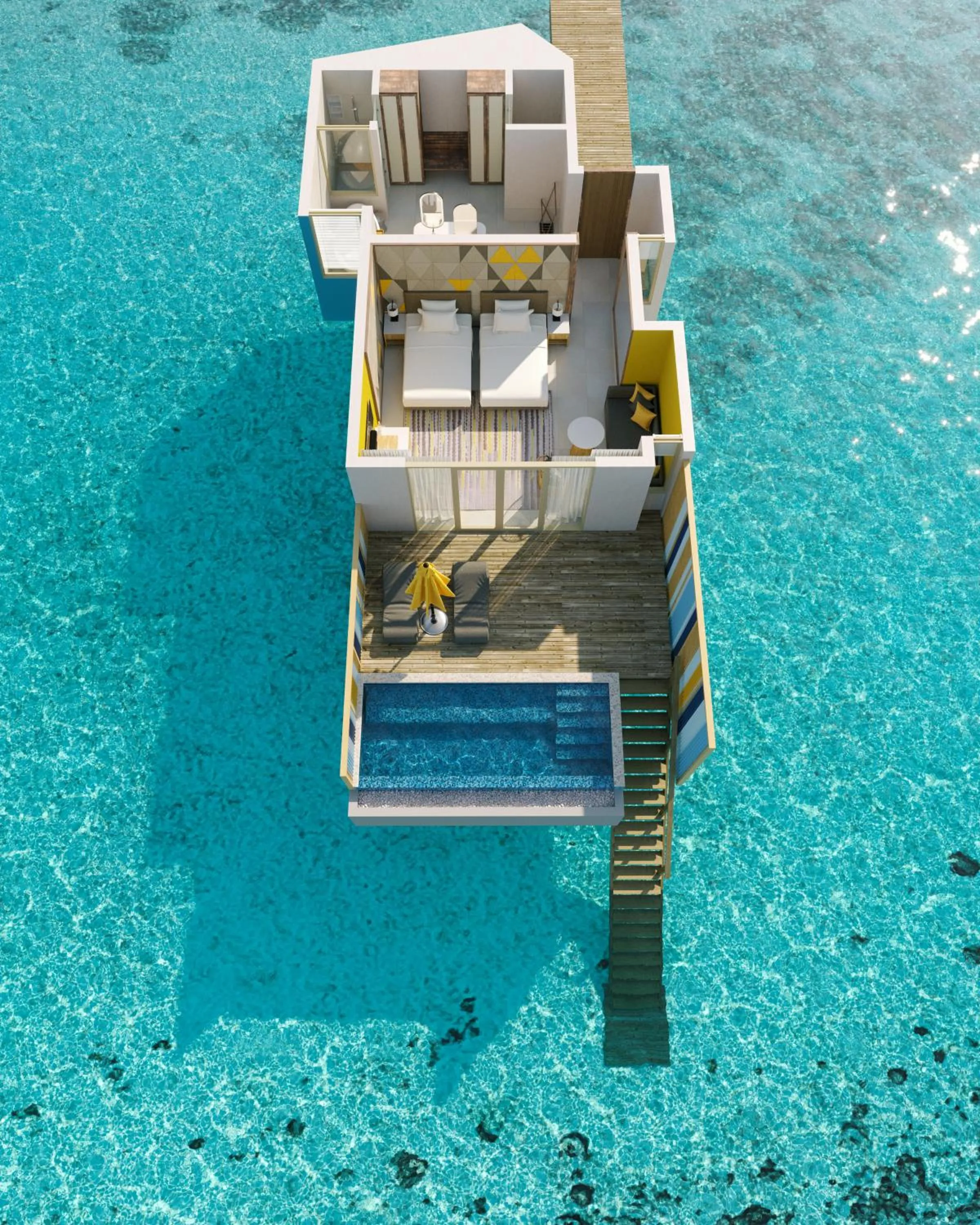 Floor plan in Hard Rock Hotel Maldives - FREE transfer for stays from 01st Mar to 31st Oct 2026