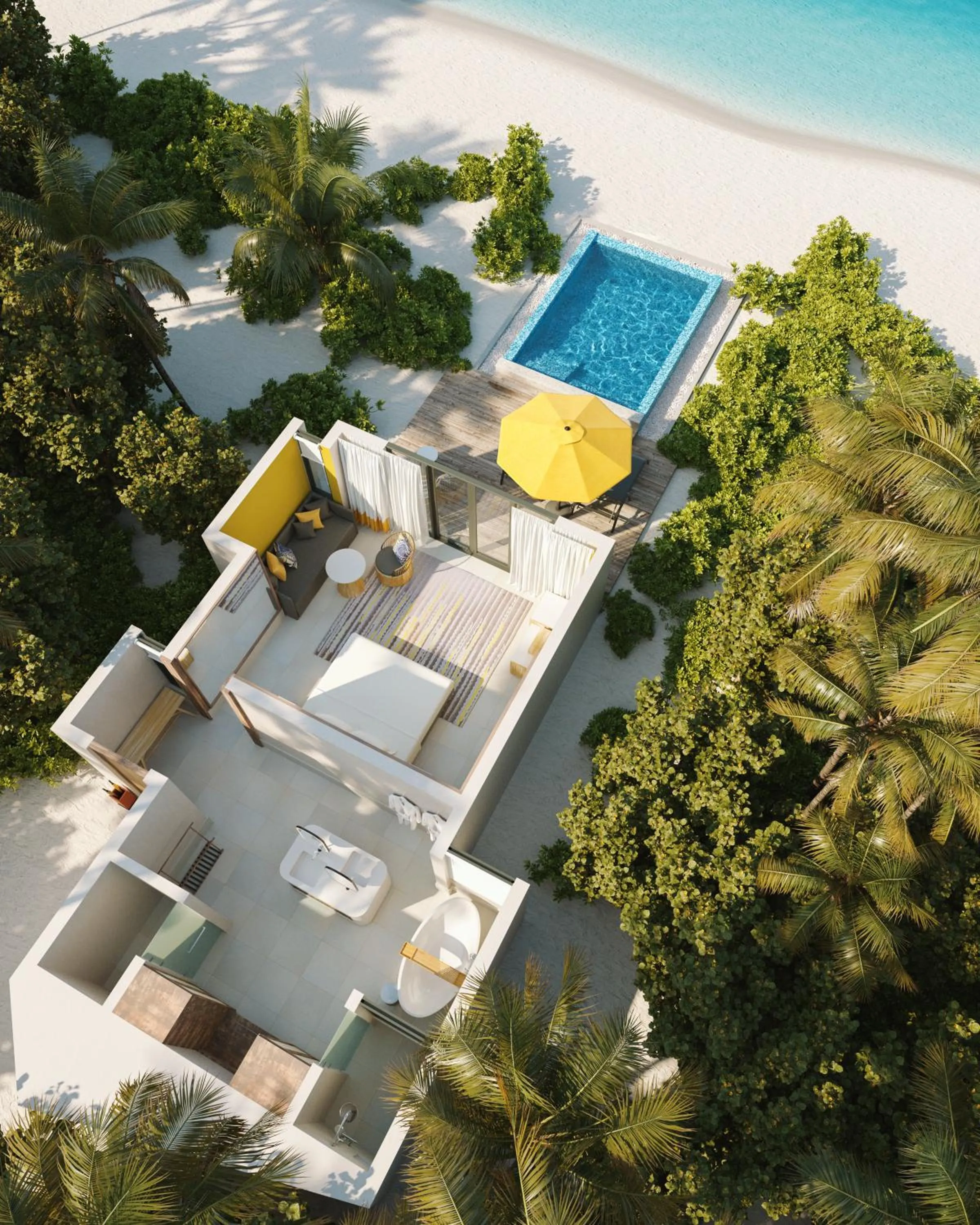Floor plan in Hard Rock Hotel Maldives - FREE transfer for stays from 01st Mar to 31st Oct 2026