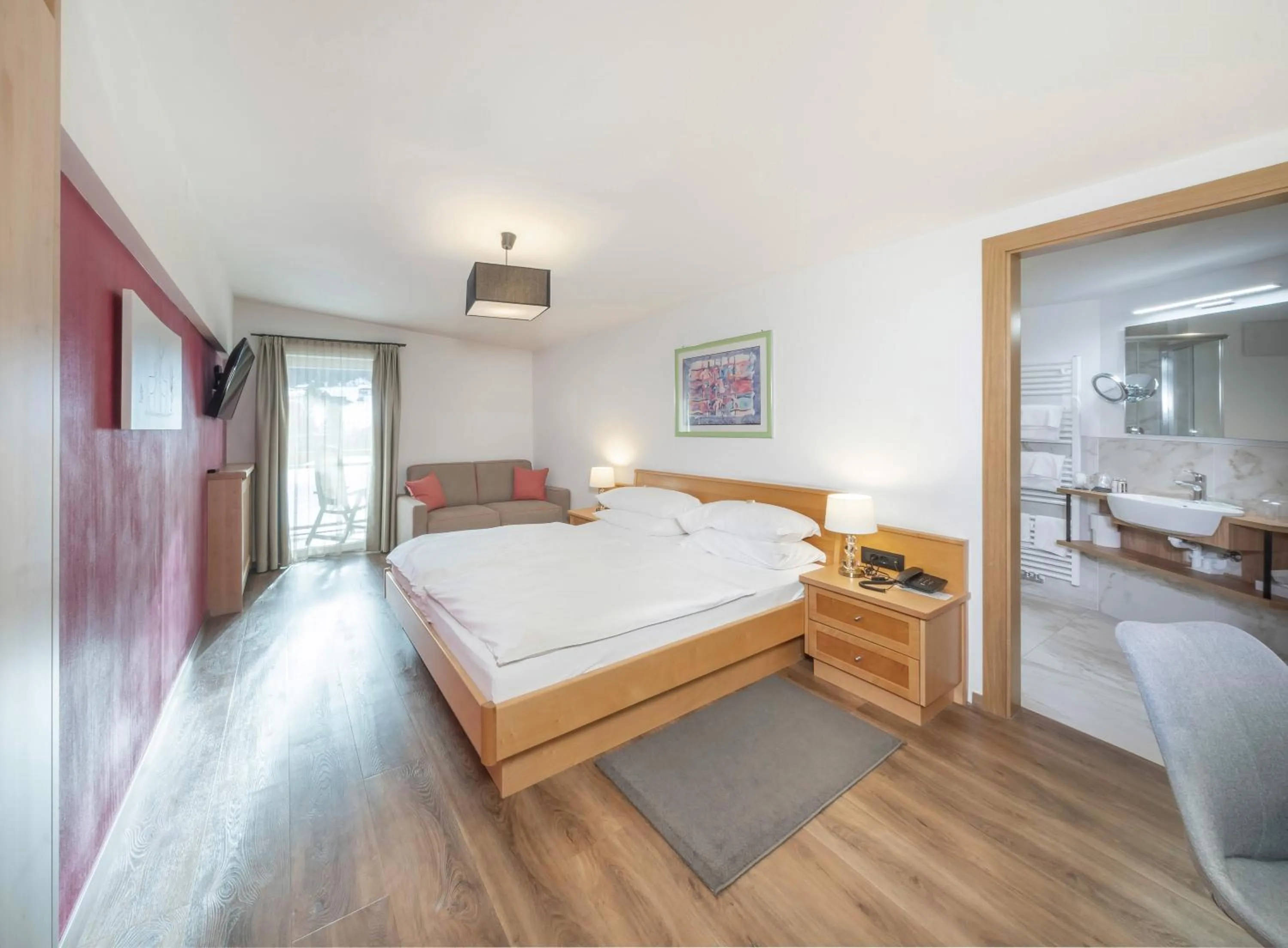 Bed in Hotel Rodella