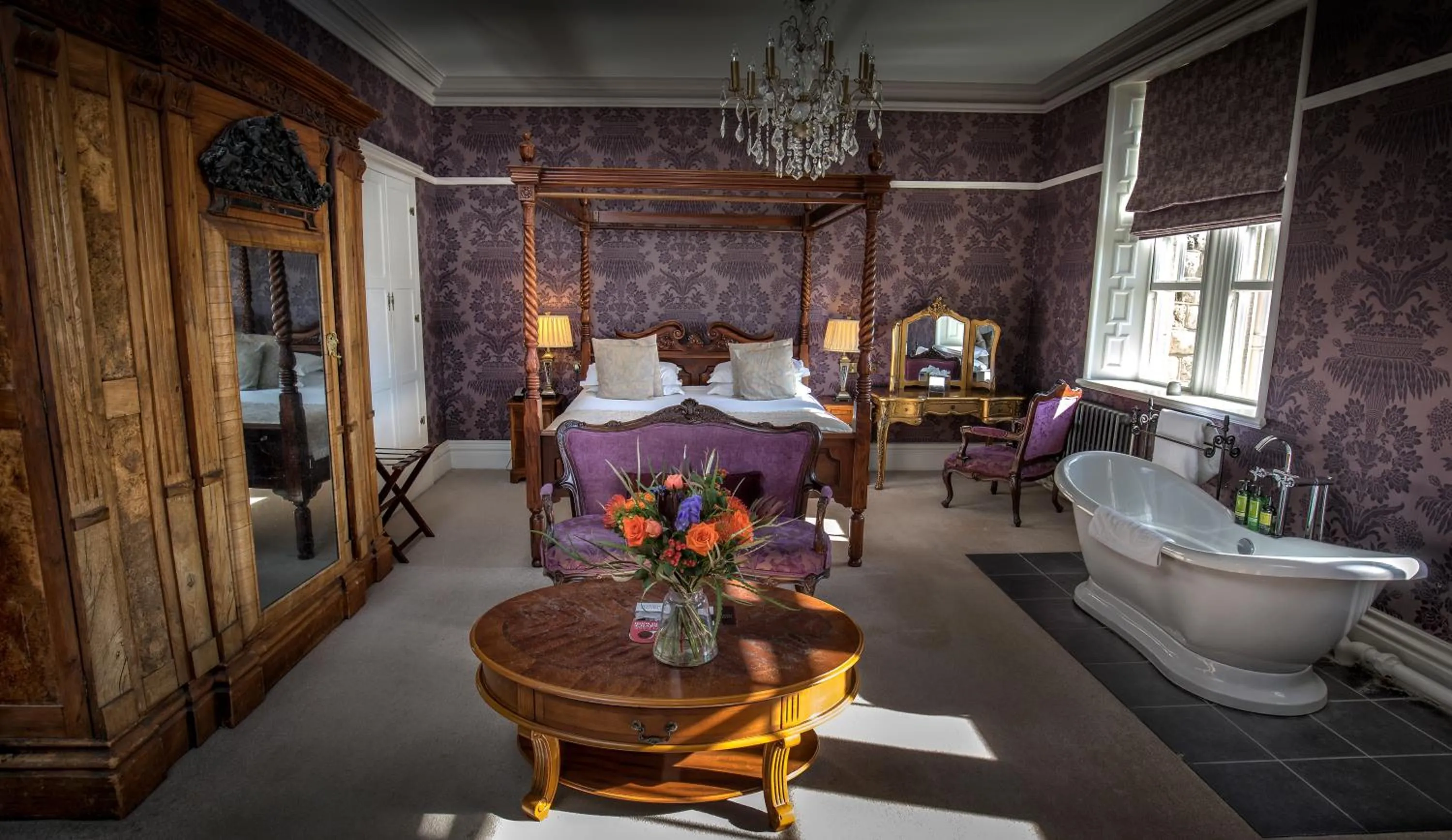 Bed in Château Rhianfa