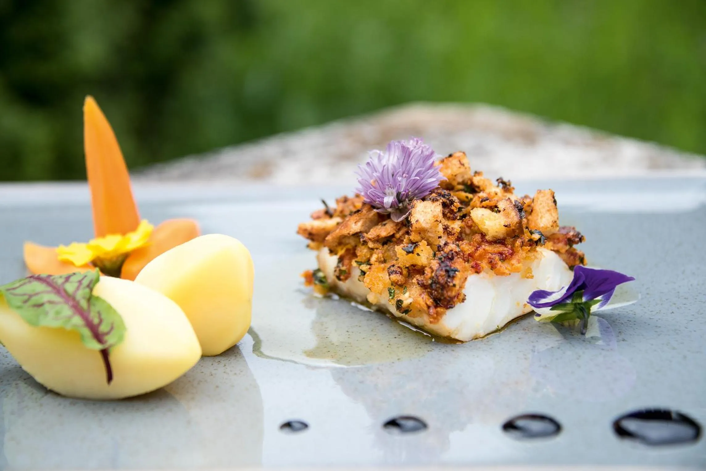 Food close-up in Vitaurina Royal Hotel