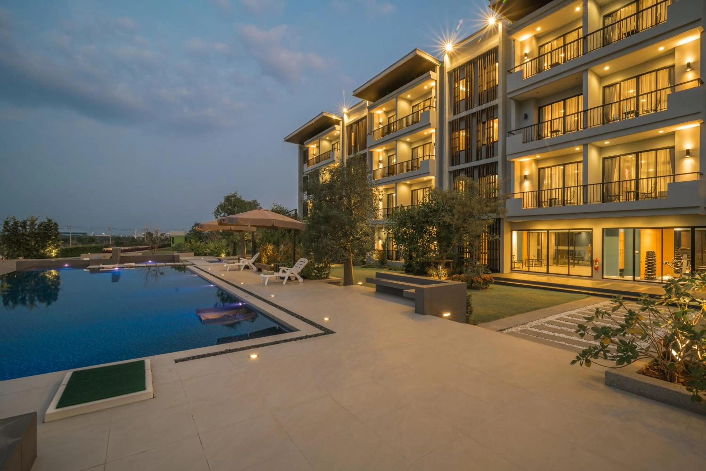 Property building in Green Ville Laguna Hotel