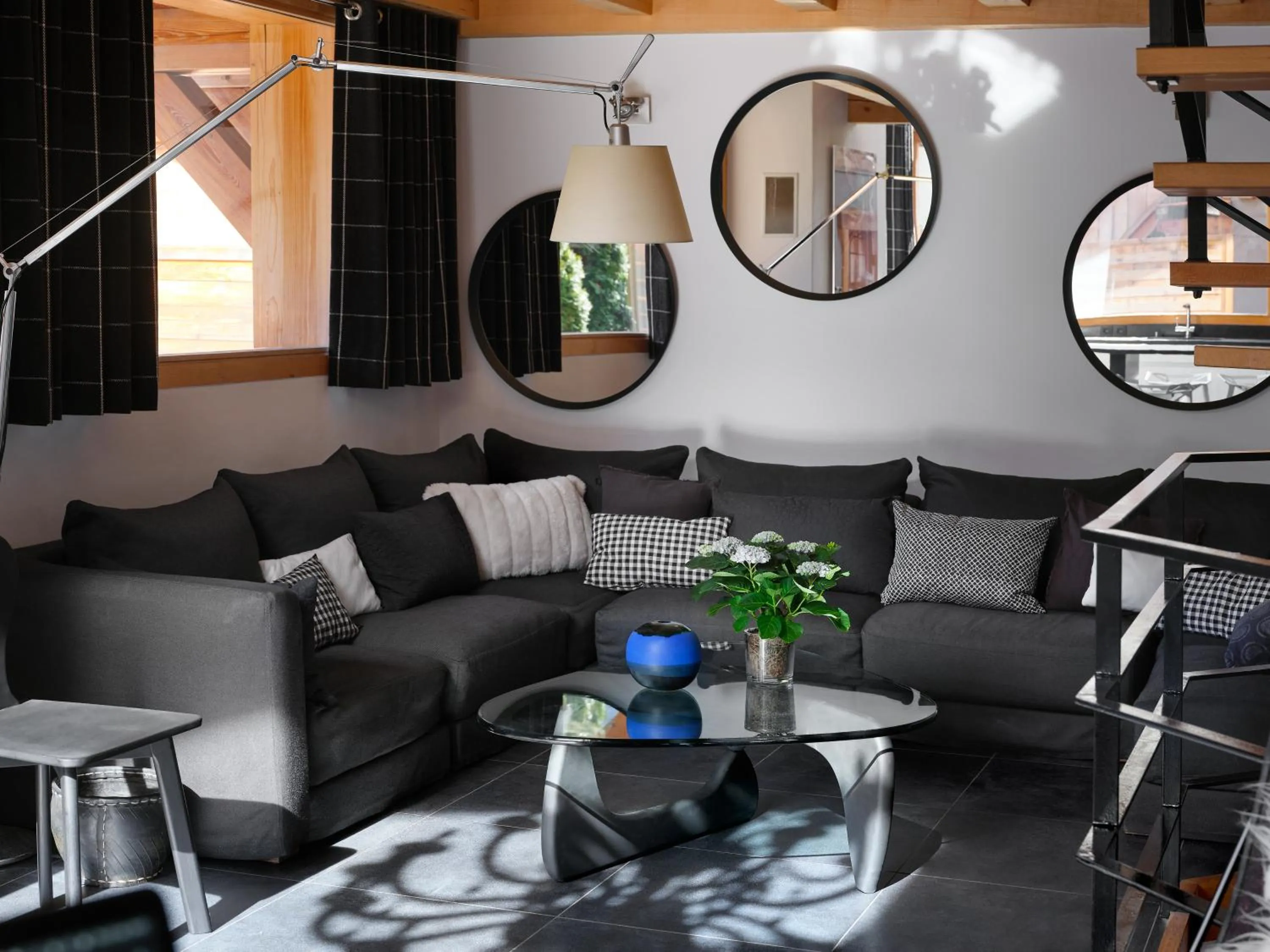 Living room in Les Rives d'Argentière