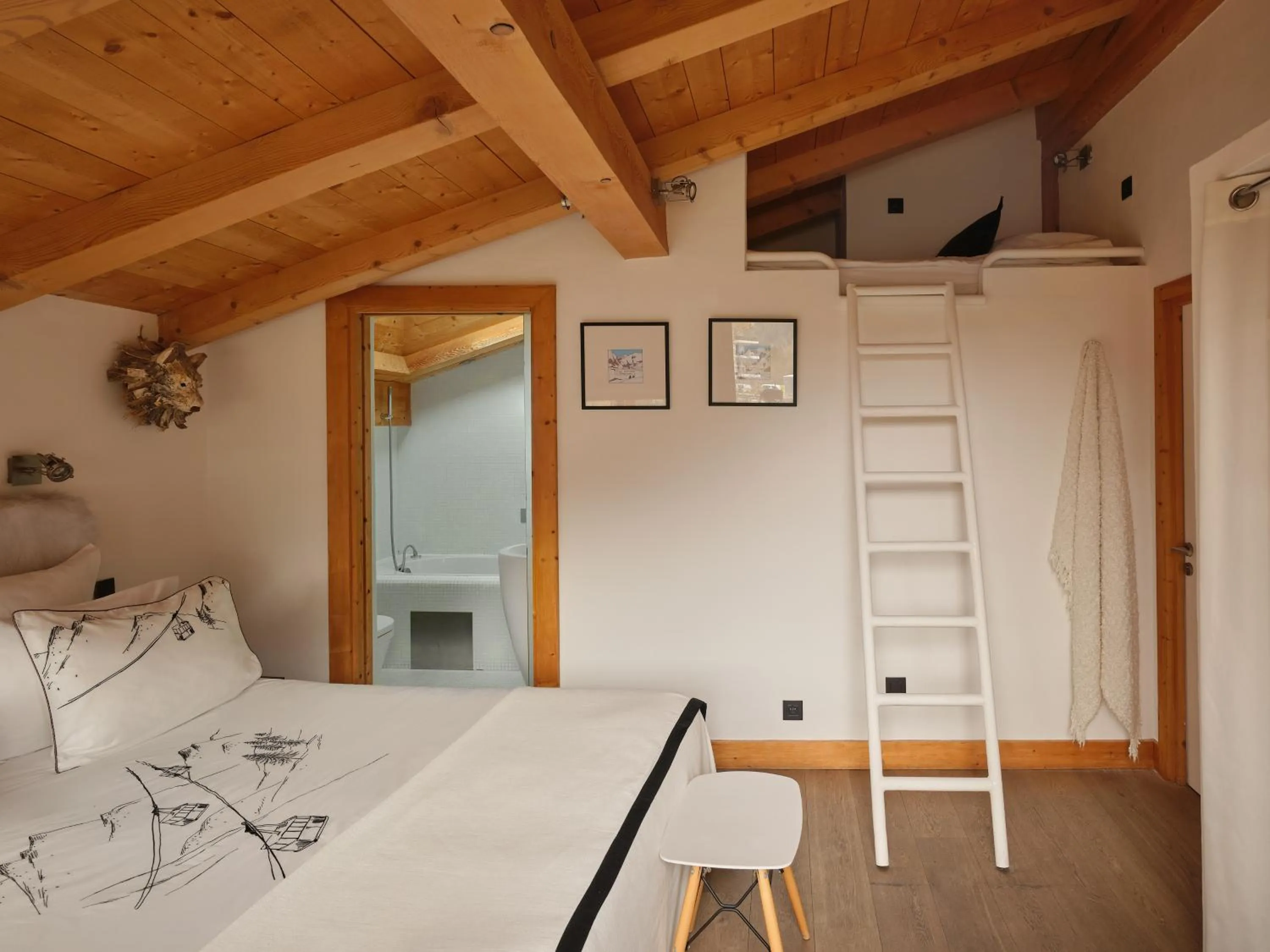 Bed in Les Rives d'Argentière