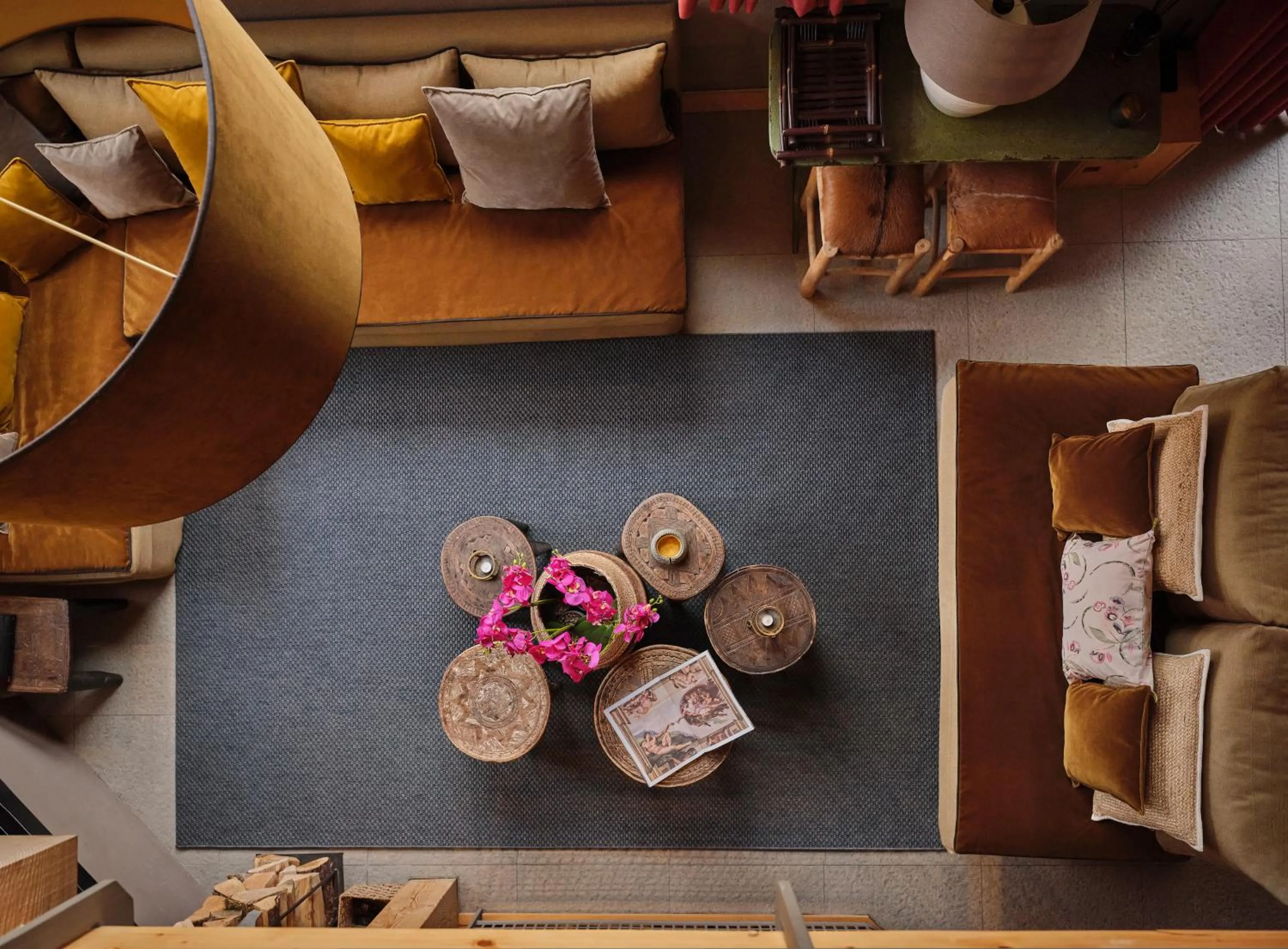 Living room in Les Rives d'Argentière