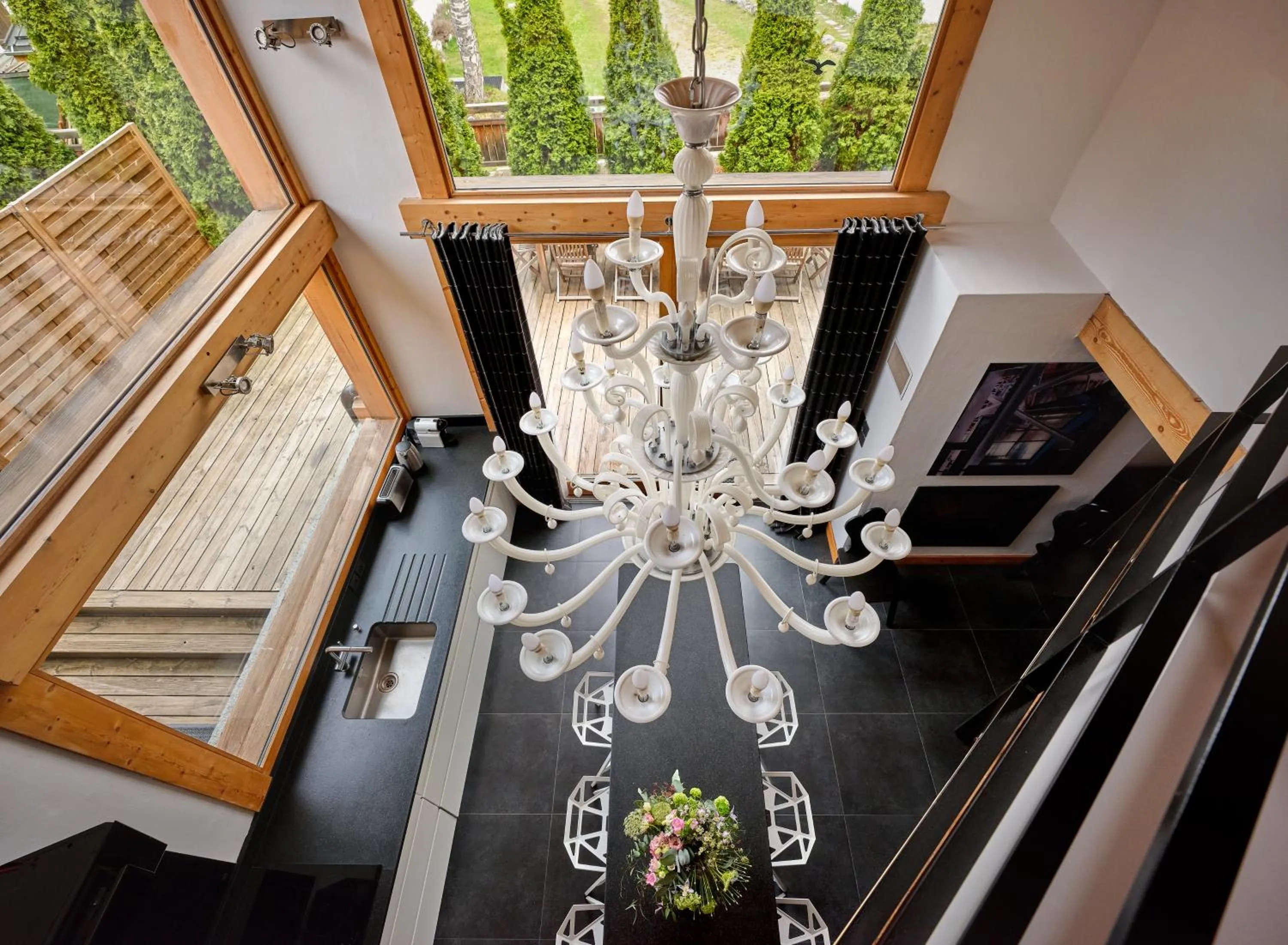 Living room in Les Rives d'Argentière